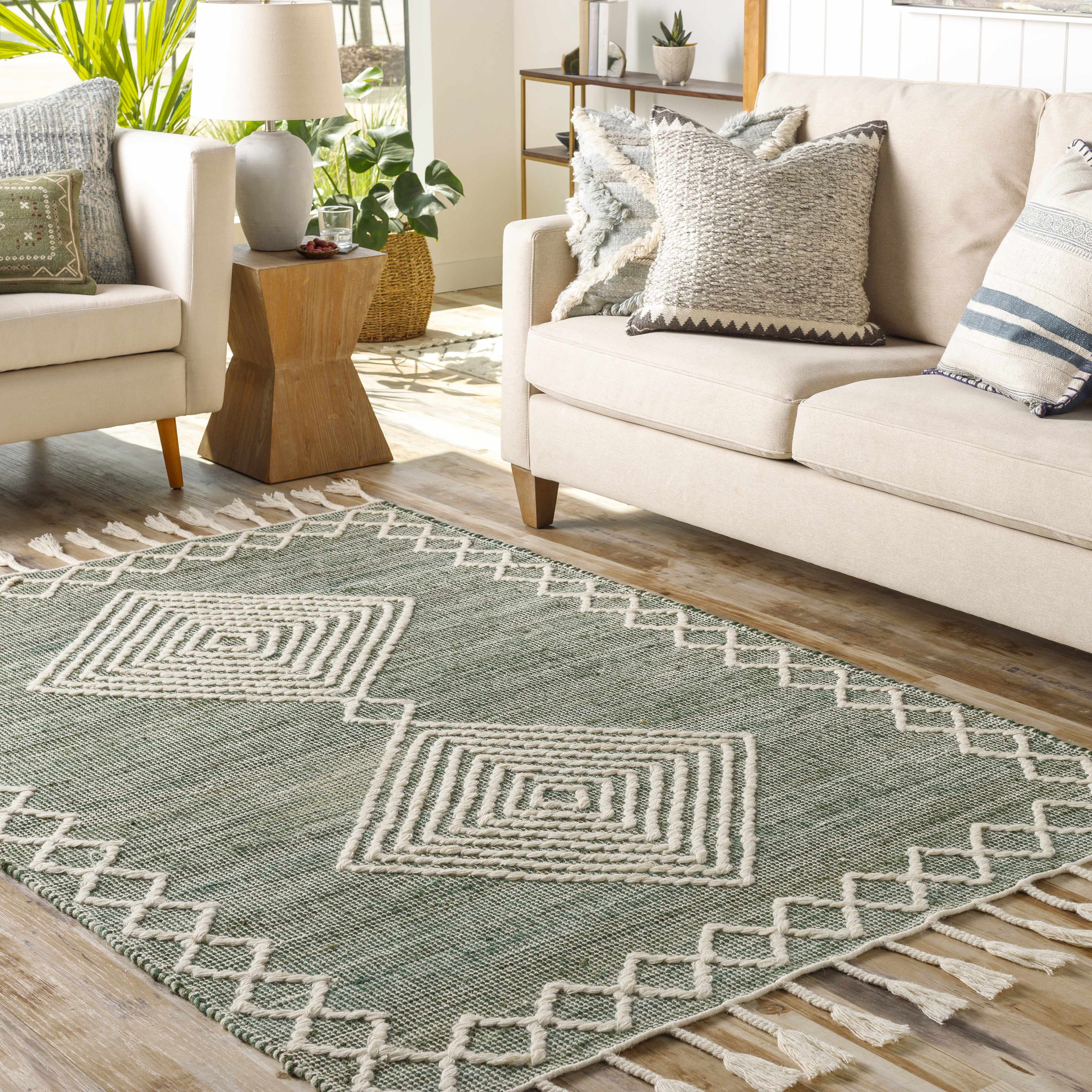Guiuan Tasseled Jute&Wool Rug - Clearance - Image 4