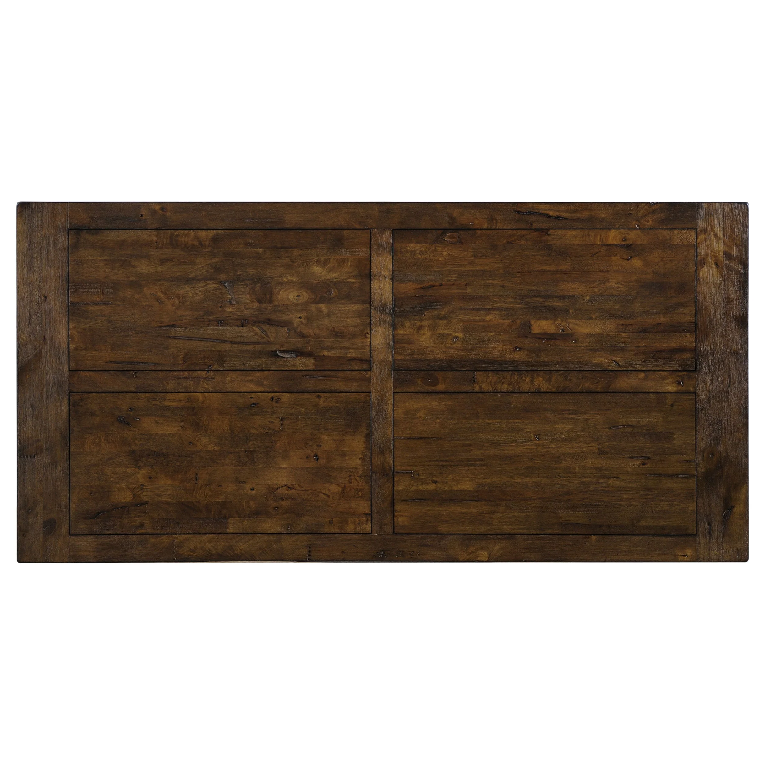 Guster Rustic Golden Brown Rectangular Dining Table - Image 3