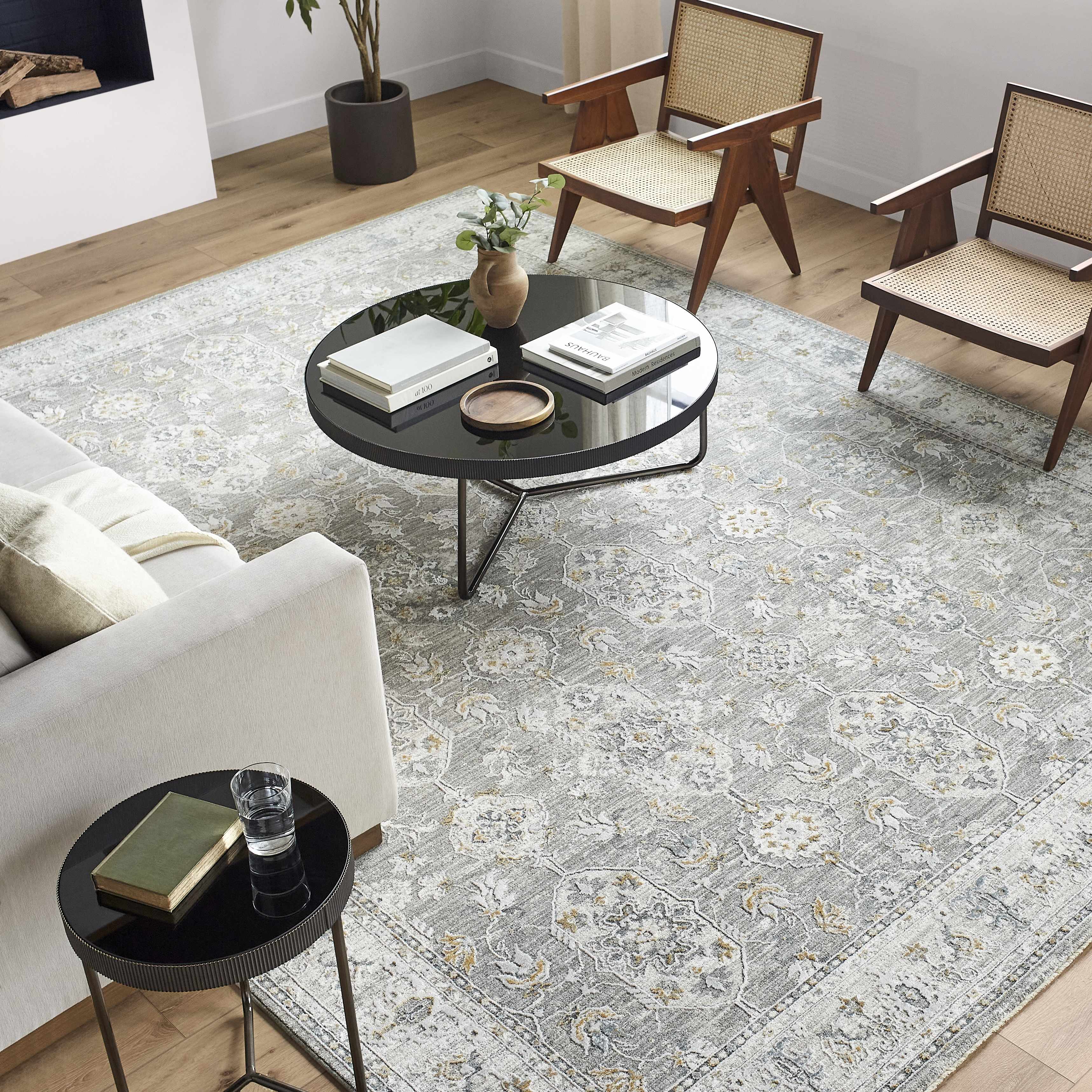 Hafsa Textured Rug with Fringes - Image 5