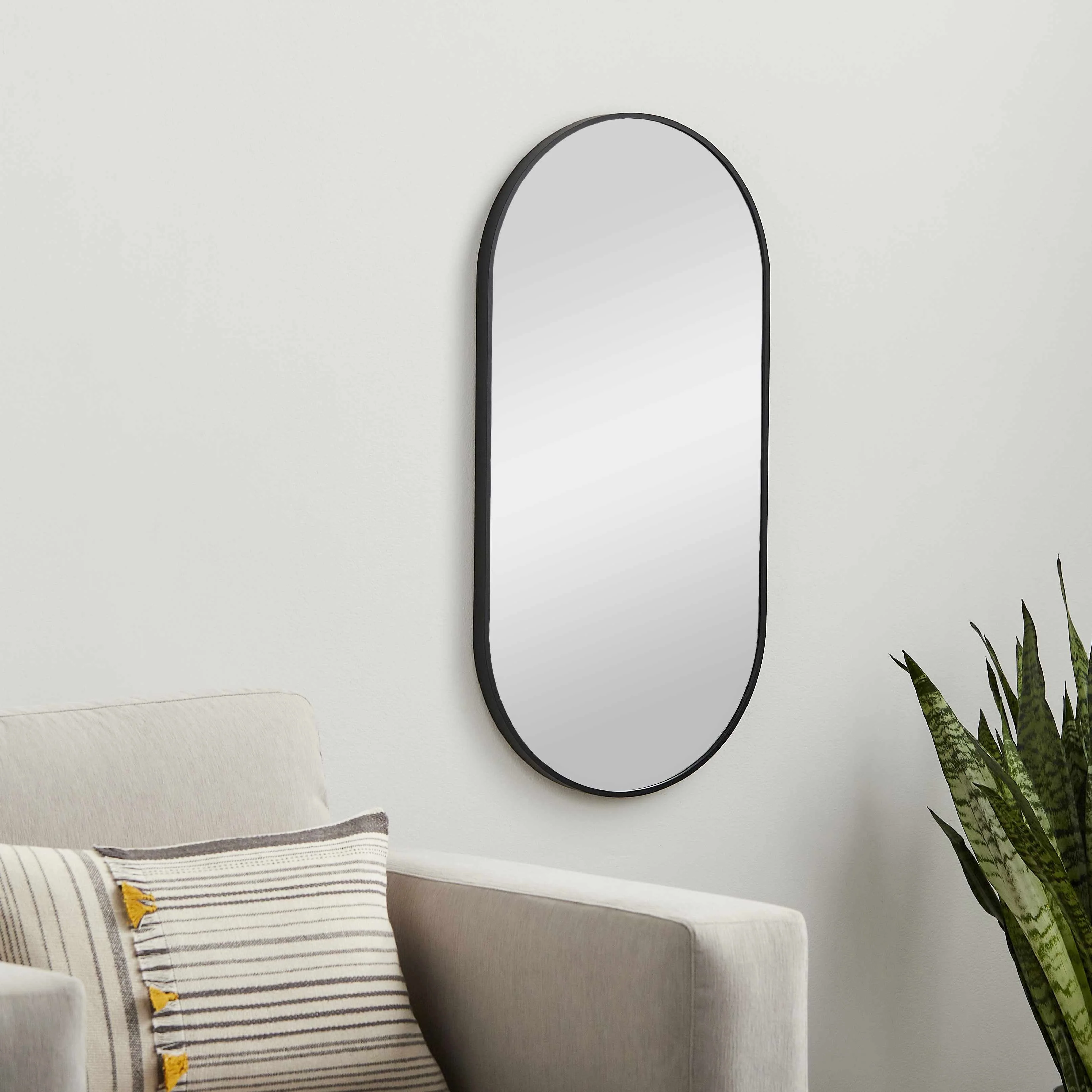 Hagenburg Black Iron Frame Mirror - Image 6