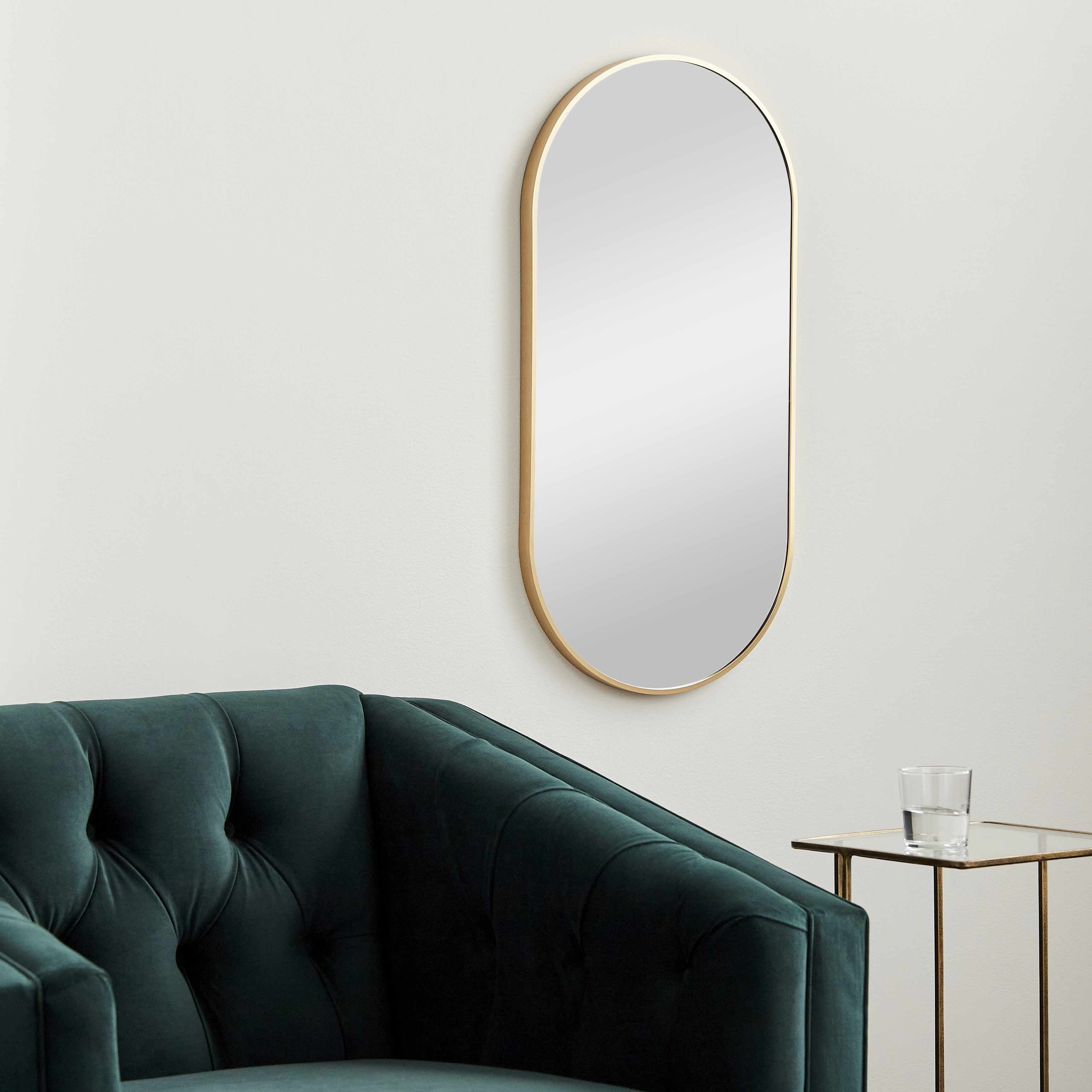 Hagenburg Gold Iron Frame Mirror - Image 6