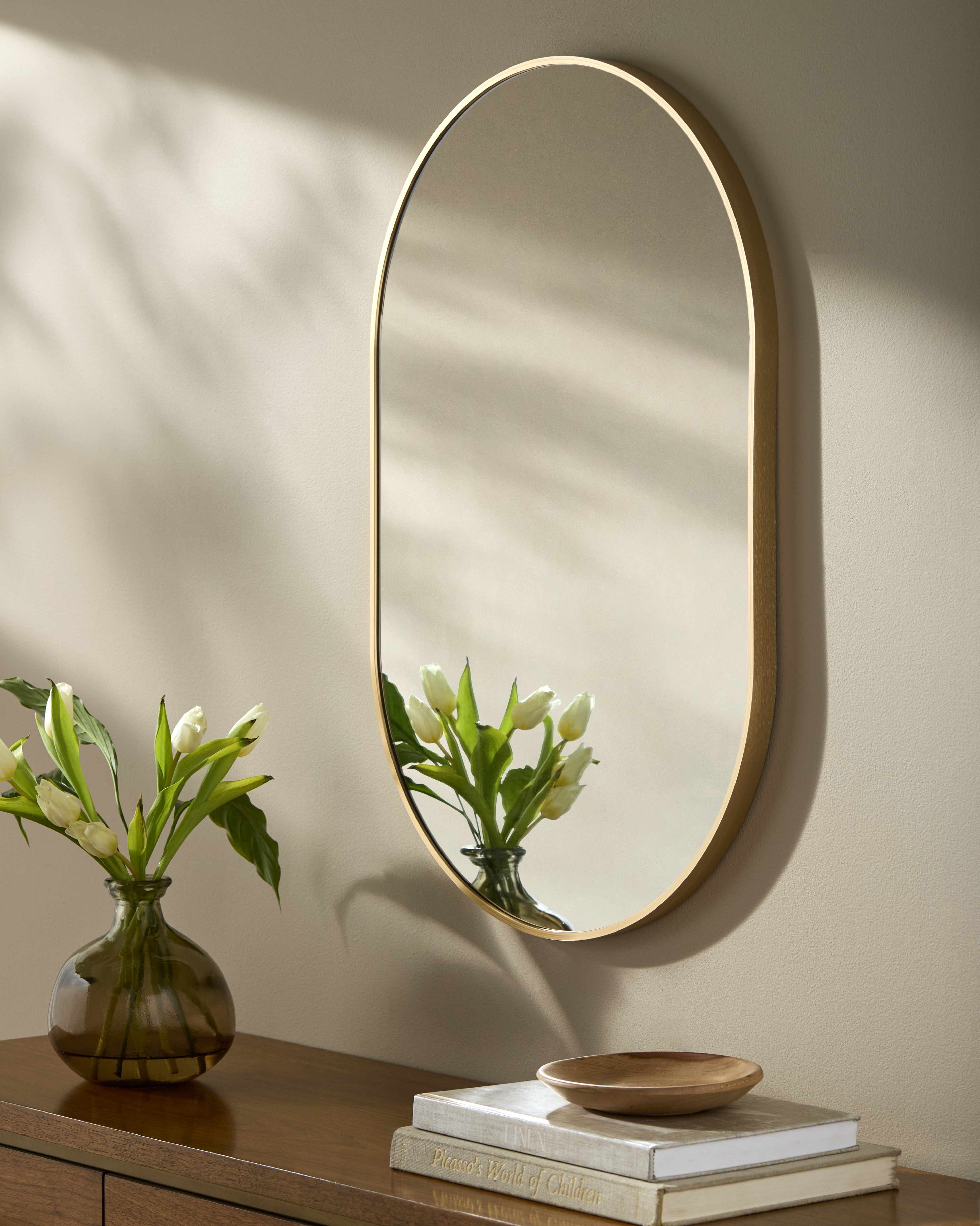 Hagenburg Gold Iron Frame Mirror - Image 9