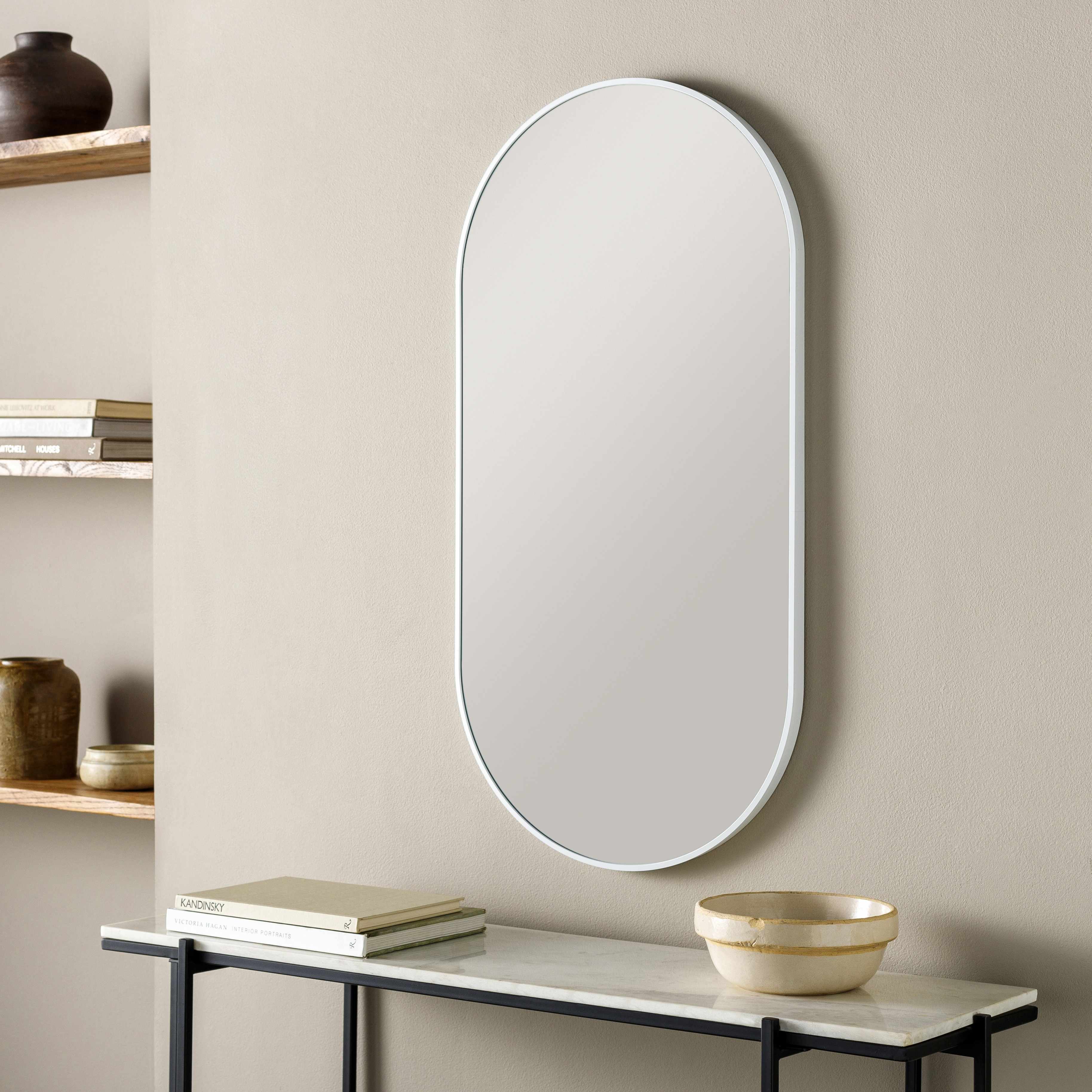 Hagenburg White Iron Frame Mirror - Image 8
