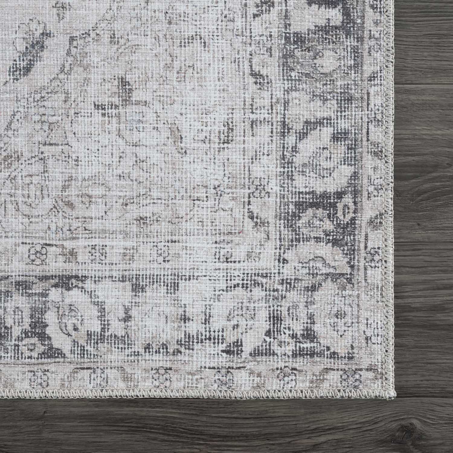 Haile Green & Pink Washable Area Rug - Image 9