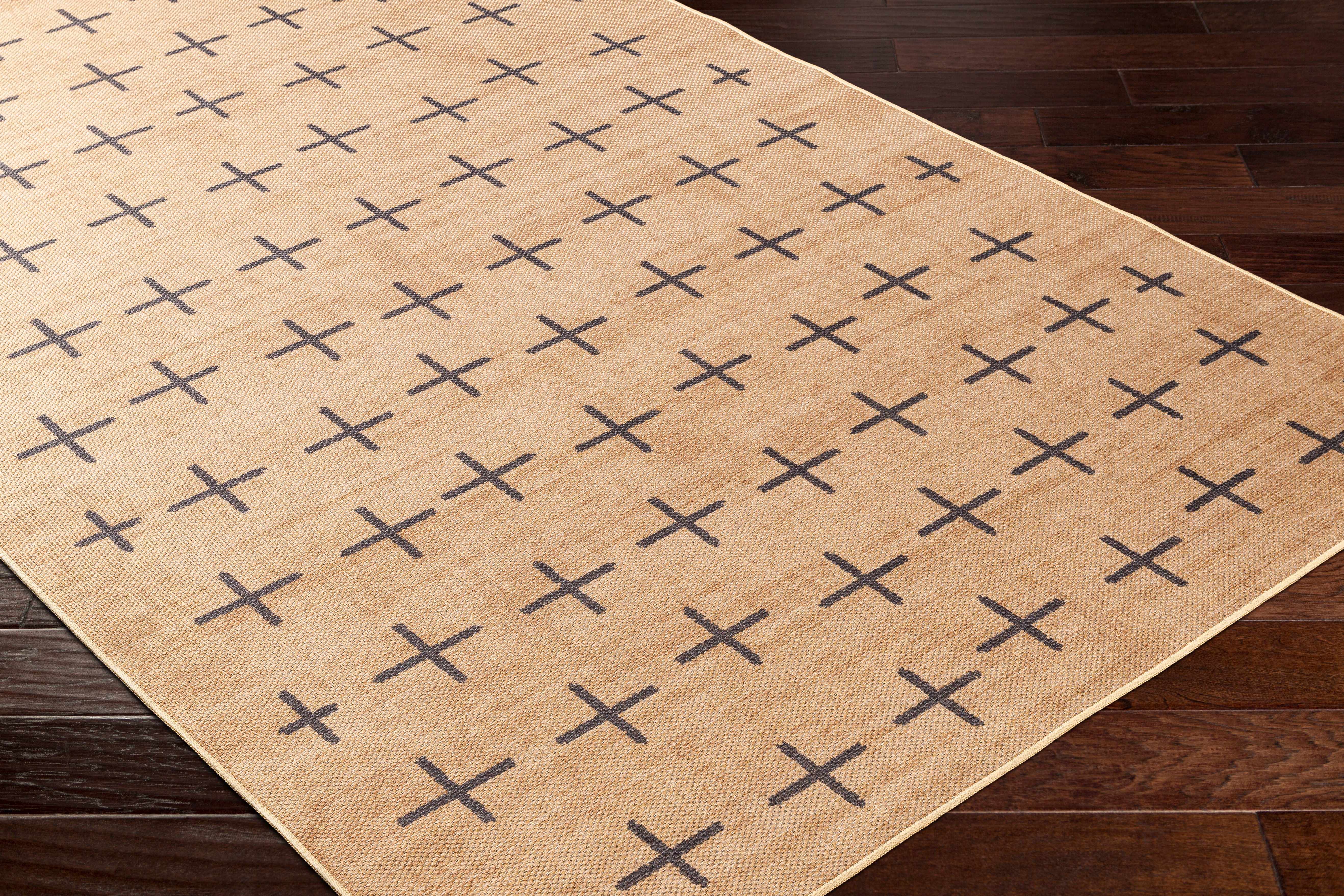 Haimi Black Washable Jutely Rug - Image 2