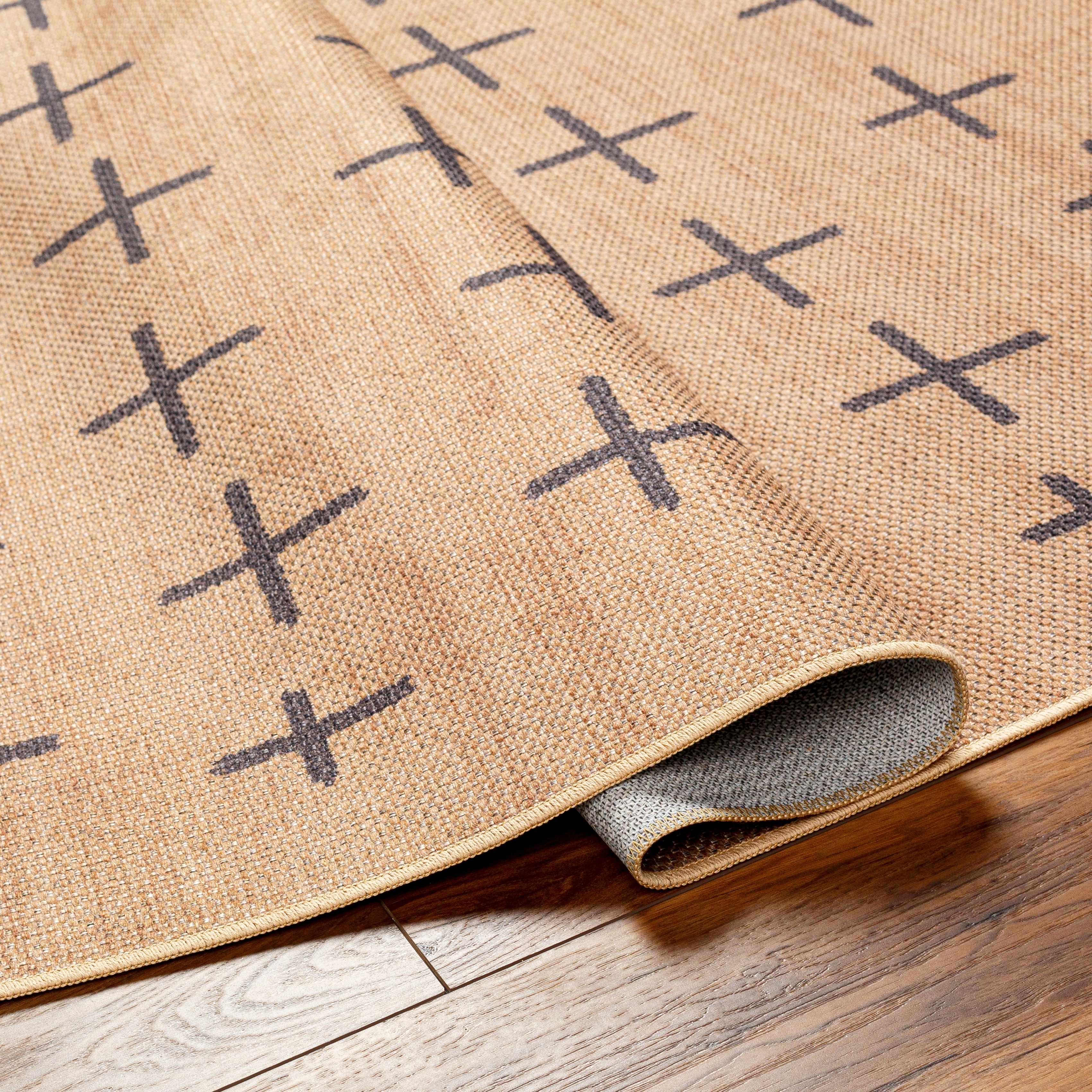 Haimi Black Washable Jutely Rug - Image 4