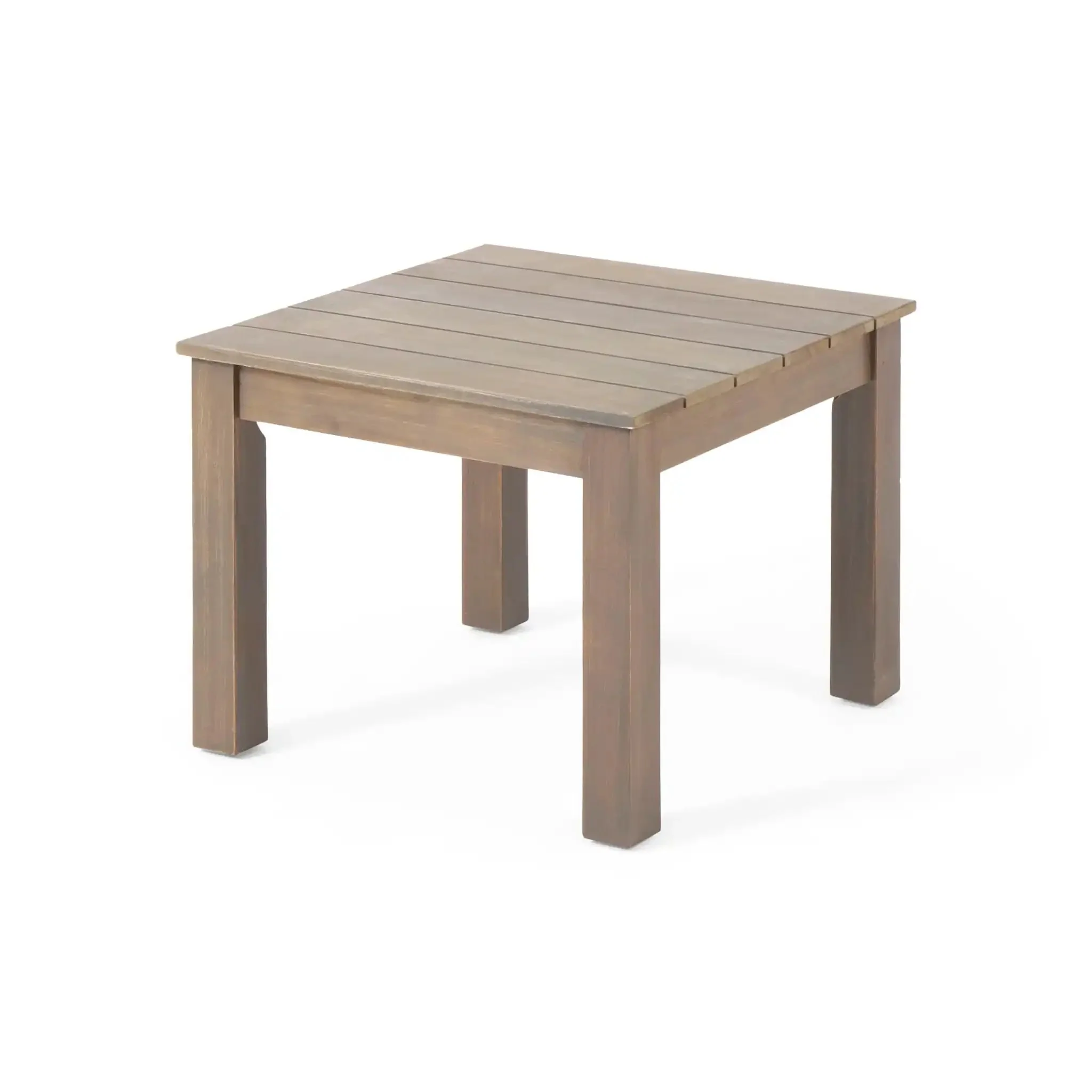 Halcyon - Outdoor Side Table With Slat Design - Image 2