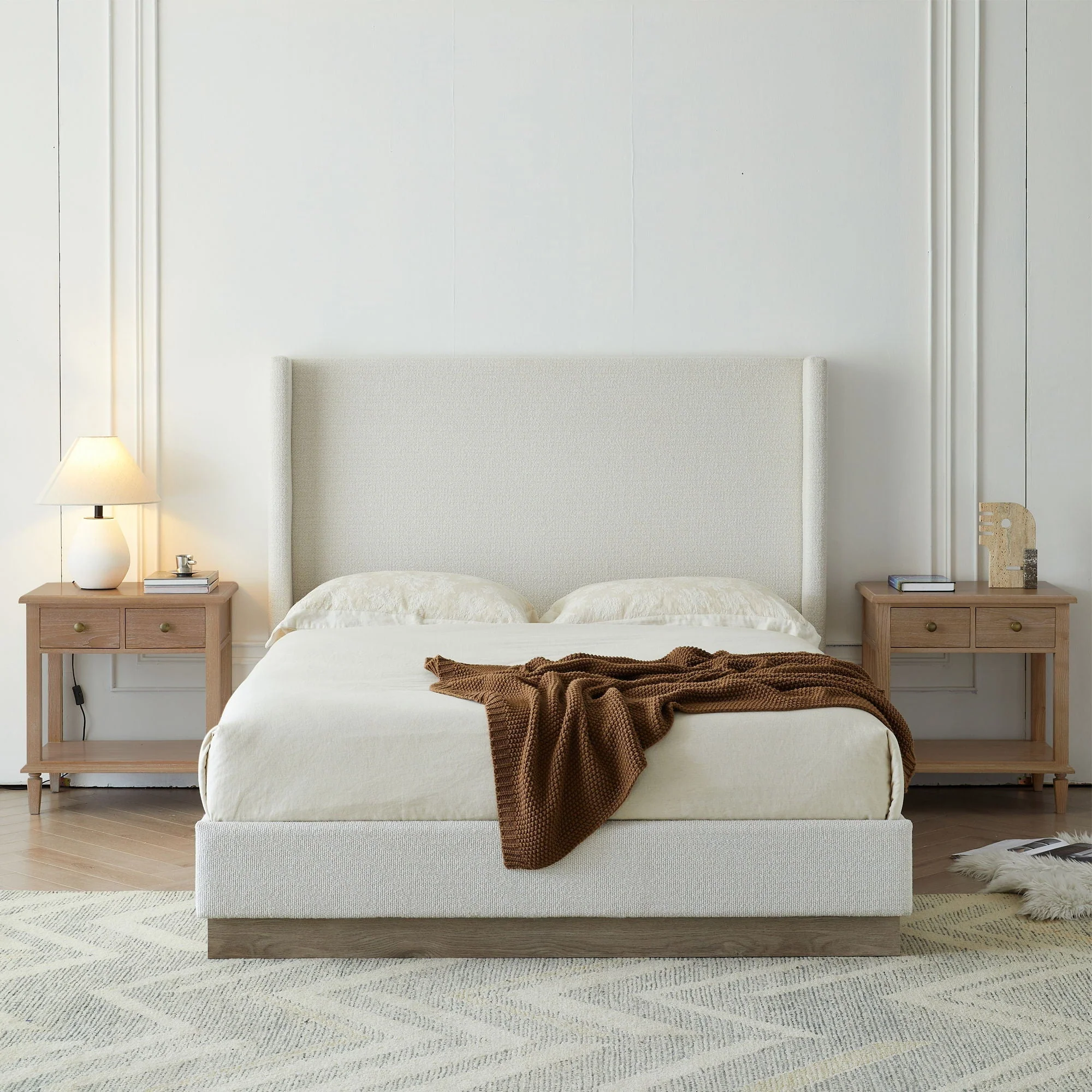 Hale - Upholstered Wingback Bed - Image 2