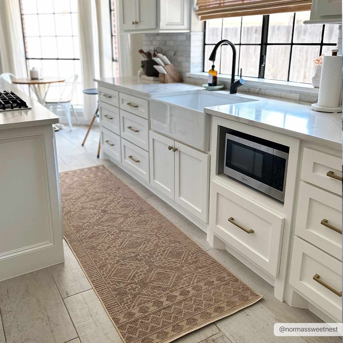 Halle Beige Washable Area Rug - Clearance - Image 3