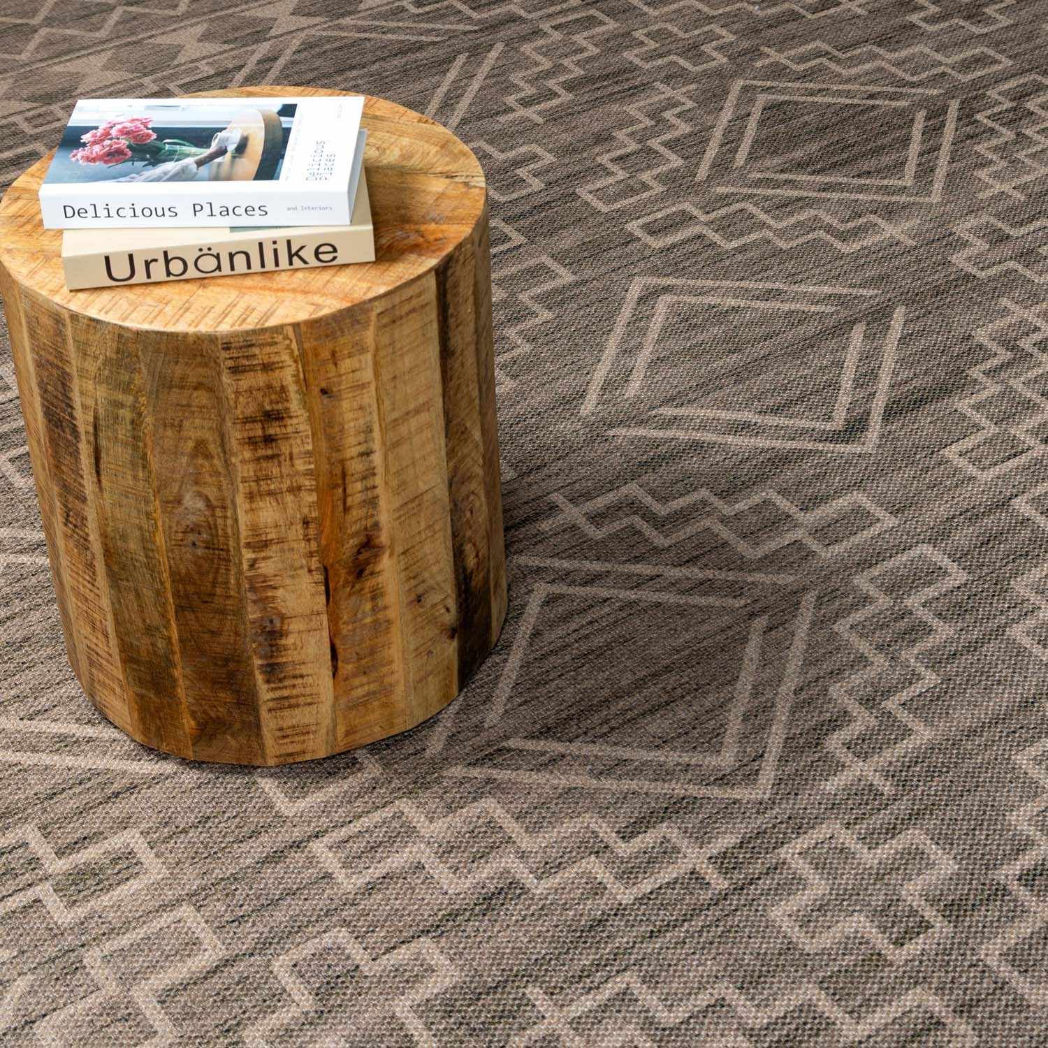 Halle Tan Washable Area Rug - Clearance - Image 11