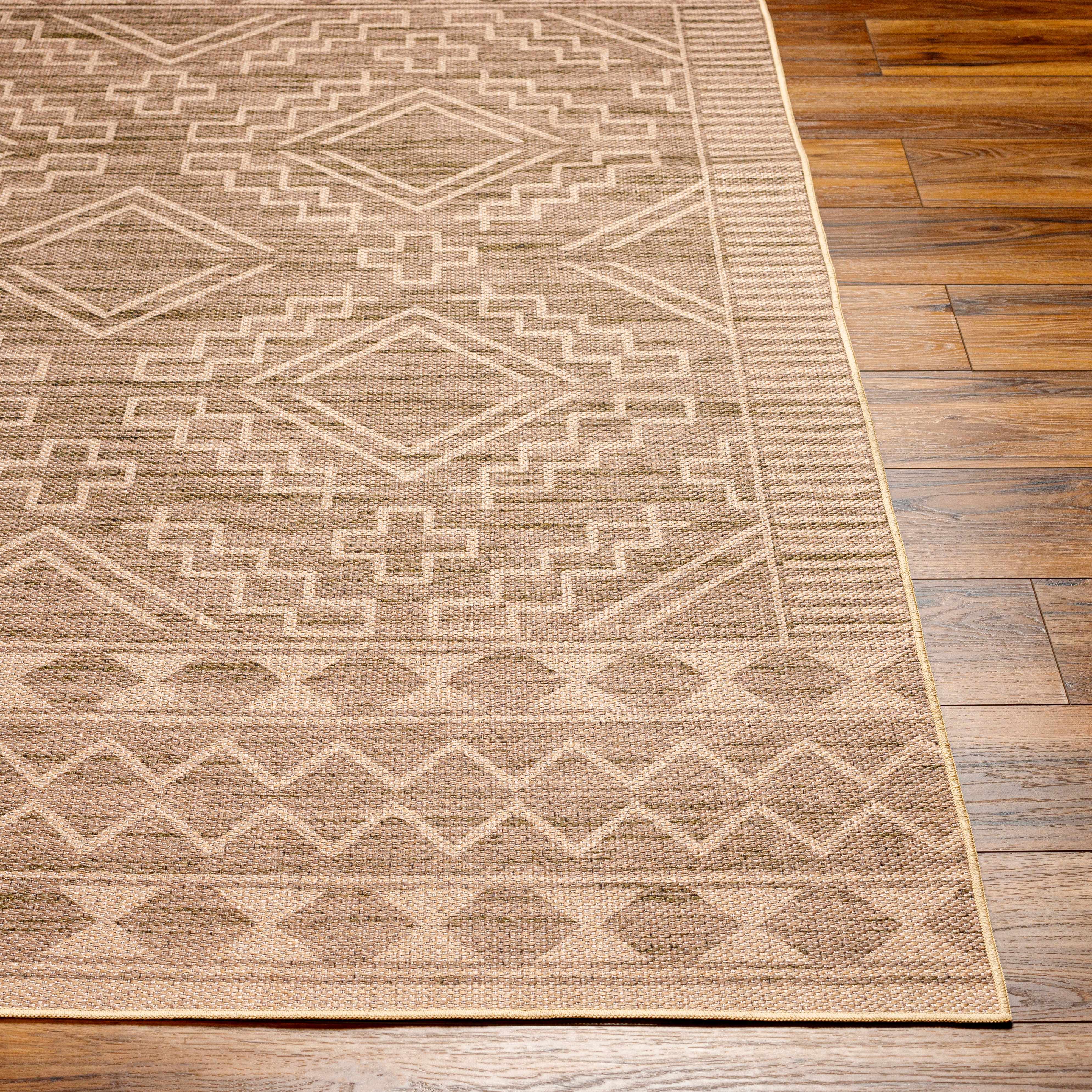 Halle Tan Washable Area Rug - Clearance - Image 16