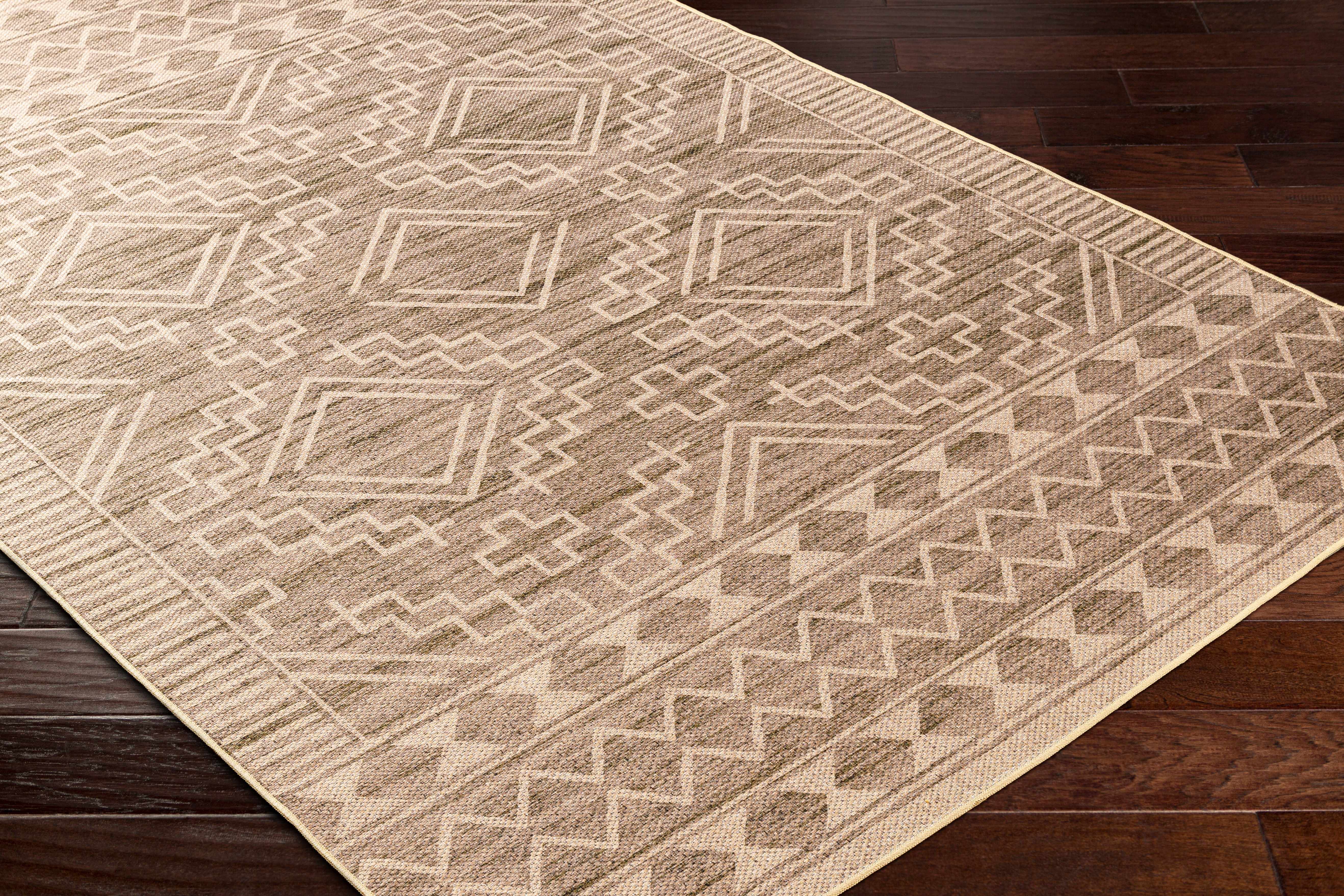 Halle Tan Washable Area Rug - Clearance - Image 17