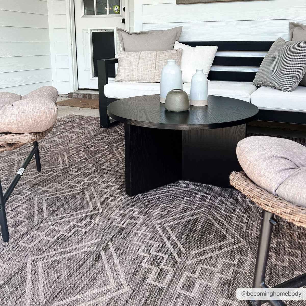 Halle Tan Washable Area Rug - Clearance - Image 2