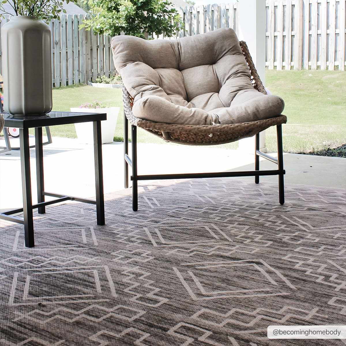 Halle Tan Washable Area Rug - Clearance - Image 3