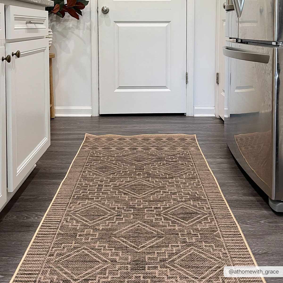 Halle Tan Washable Area Rug - Clearance - Image 4