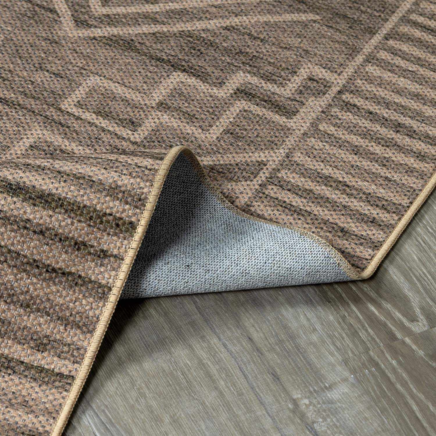Halle Tan Washable Area Rug - Clearance - Image 6