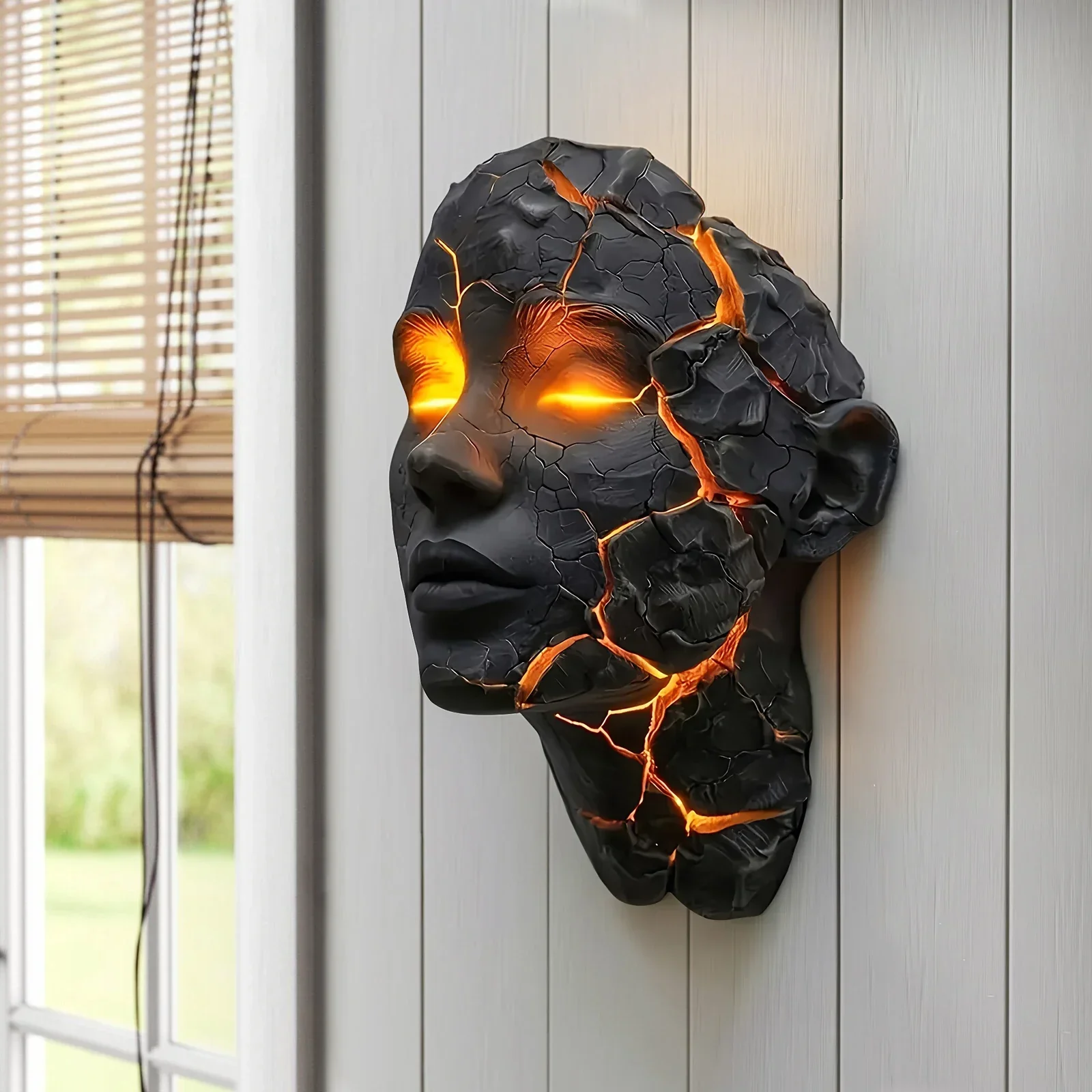 Halloween LED Broken Soul Wall Lamp Night Light Bathroom Reading Studying Hallway - Image 4