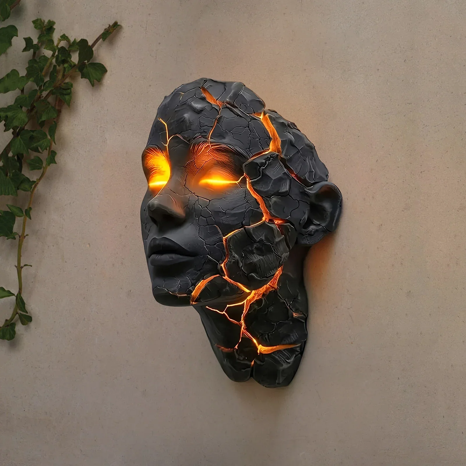 Halloween LED Broken Soul Wall Lamp Night Light Bathroom Reading Studying Hallway - Image 5