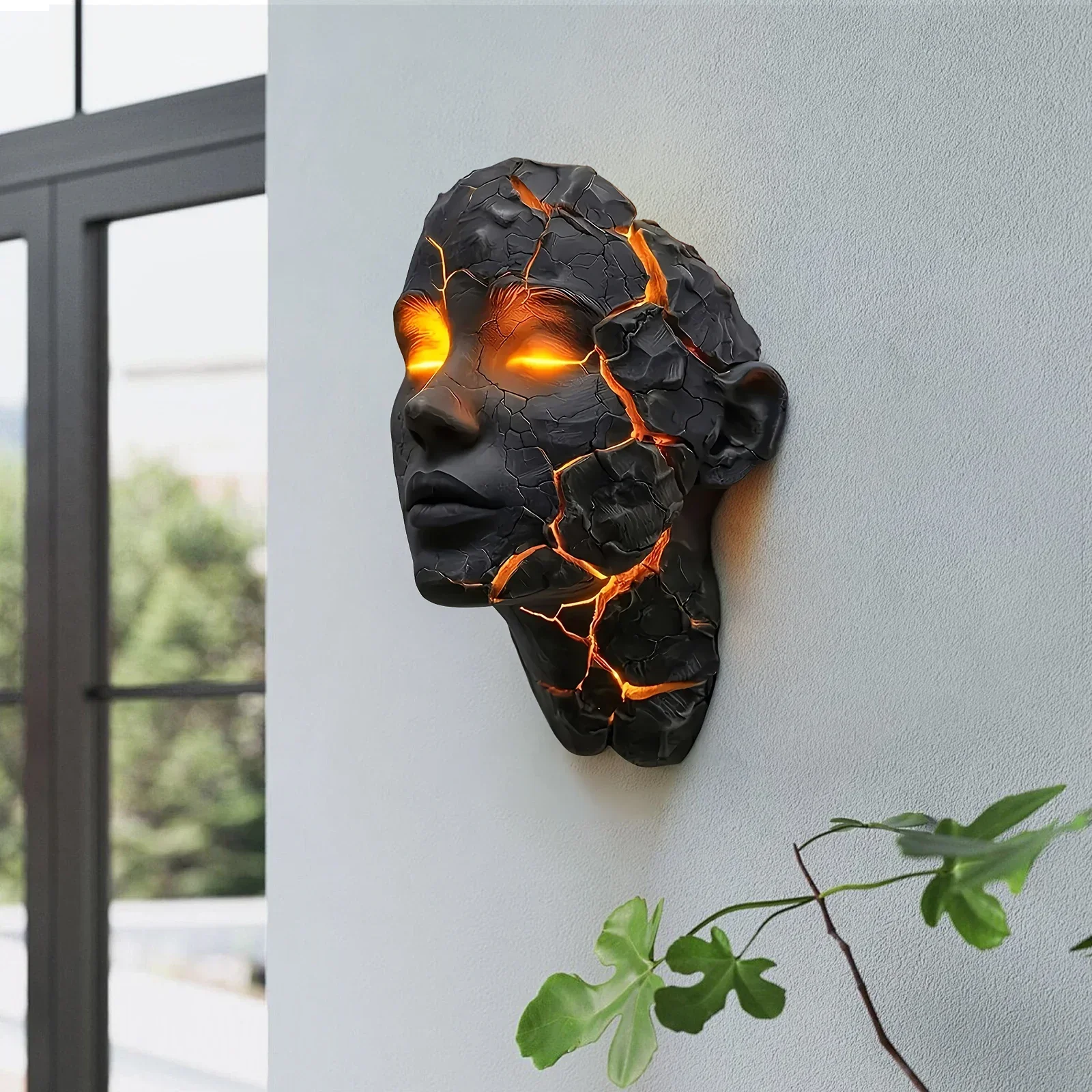 Halloween LED Broken Soul Wall Lamp Night Light Bathroom Reading Studying Hallway - Image 6