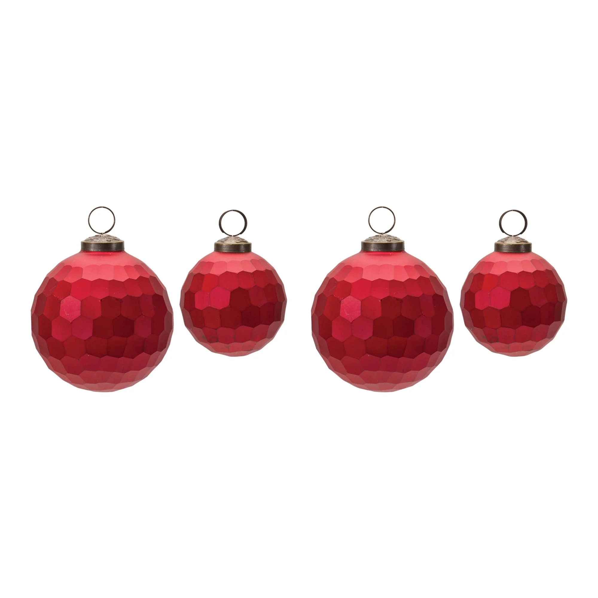 Hammered Glass Ball Ornament (Set of 4) - Image 3
