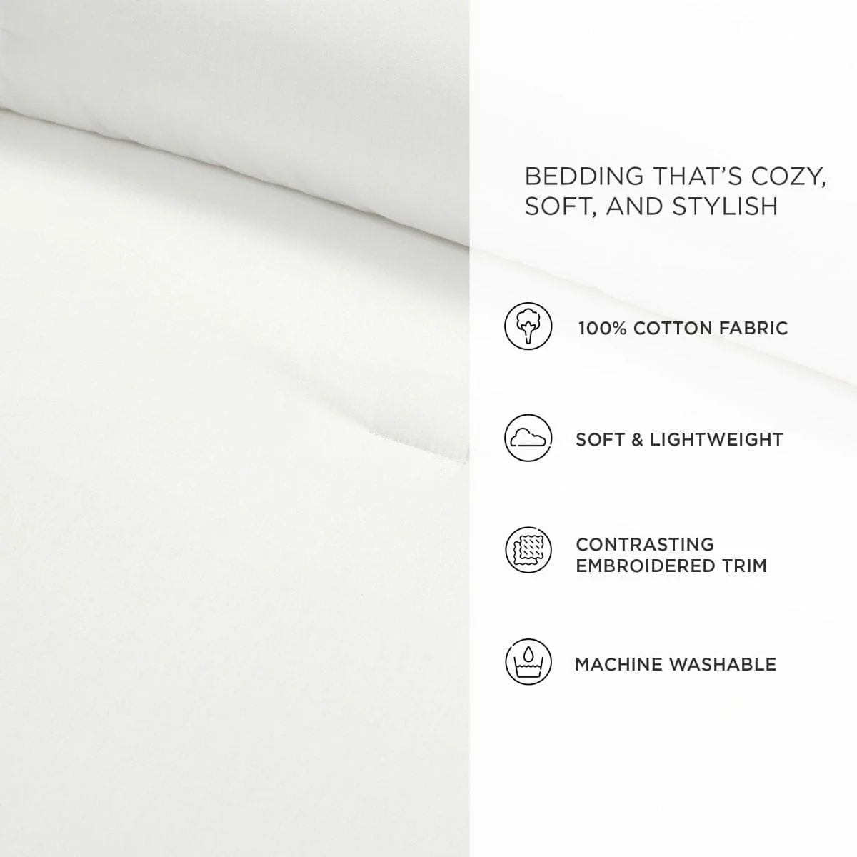 Hampton Double Flange Embroidered Contrast Edge Comforter Set - Image 10