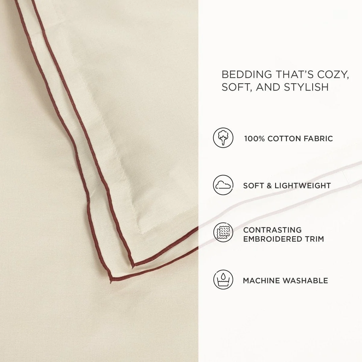 Hampton Double Flange Embroidered Contrast Edge Comforter Set - Image 22