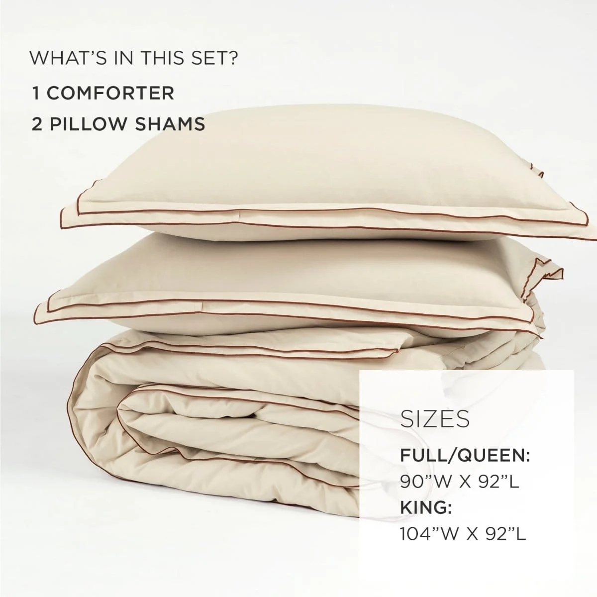 Hampton Double Flange Embroidered Contrast Edge Comforter Set - Image 23