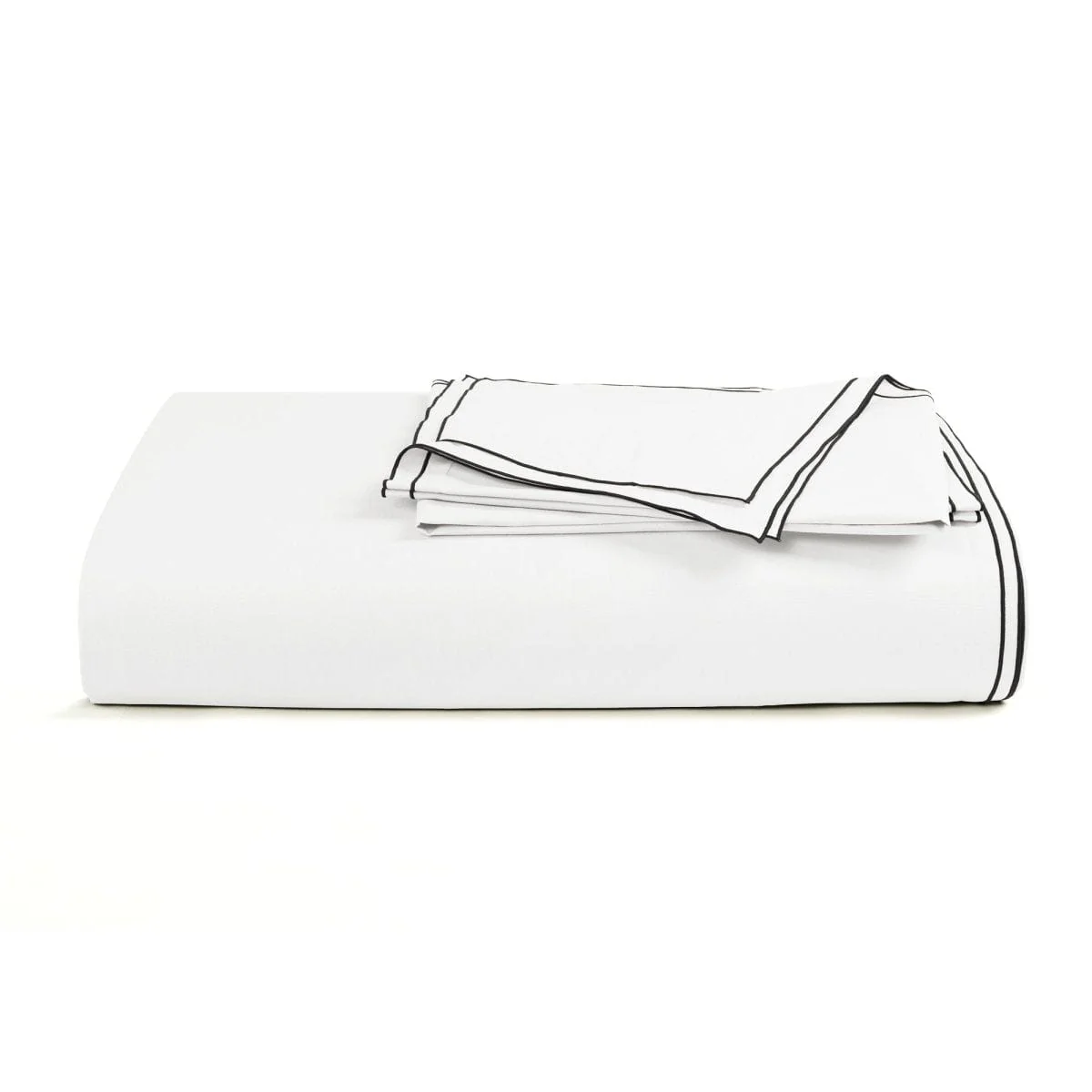 Hampton Double Flange Embroidered Contrast Edge Duvet Cover Set - Image 16