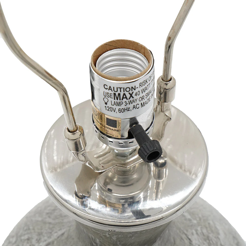 Hand-Finished Mercury Glass Table Lamp - Image 4