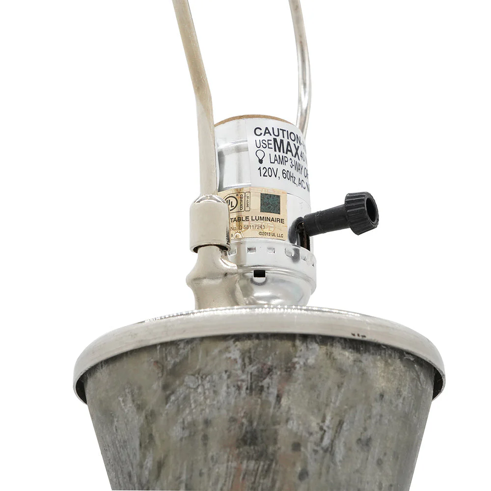 Hand-Finished Mercury Glass Table Lamp - Image 5