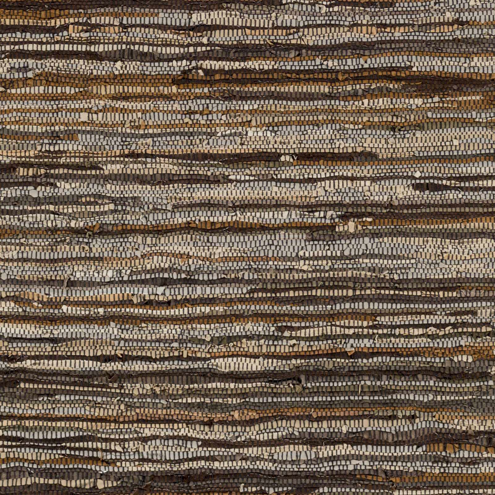 Hand Woven Leather Rag Rug - Image 4