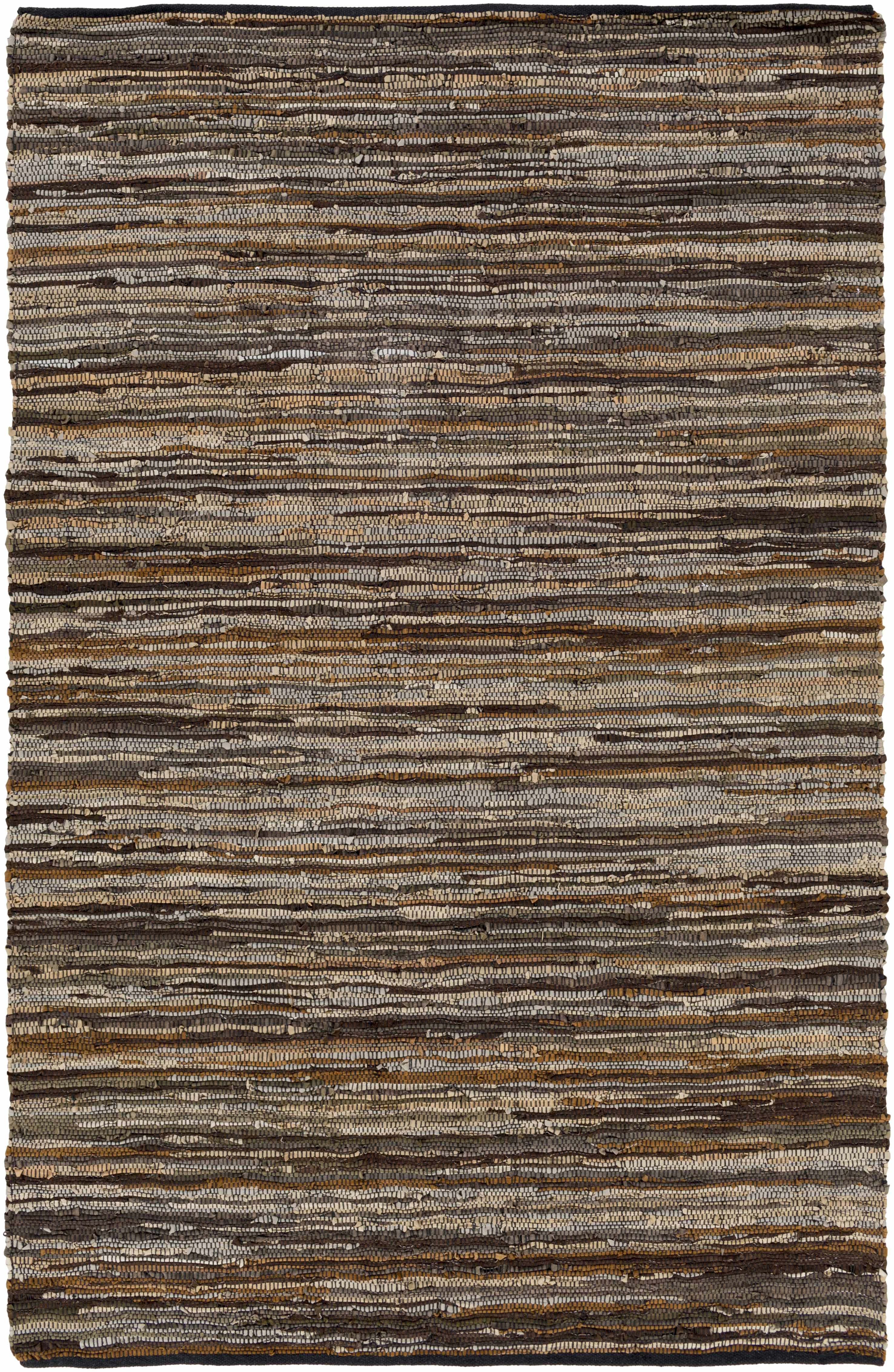 Hand Woven Leather Rag Rug - Image 6