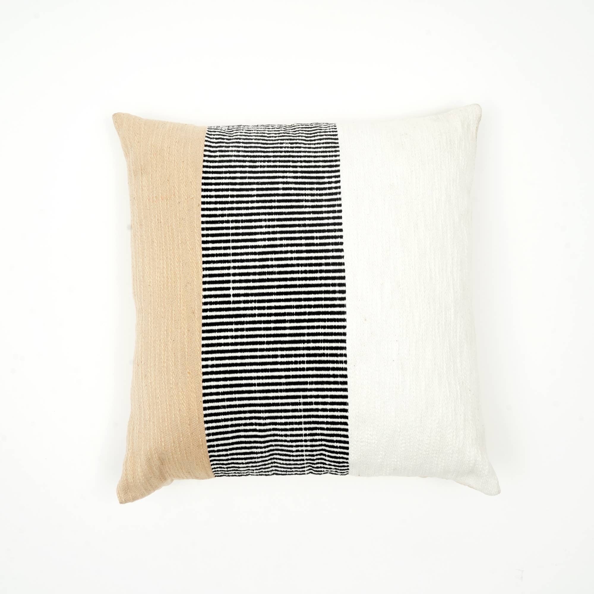 Handcrafted Abstract Woven Pillow - Image 2
