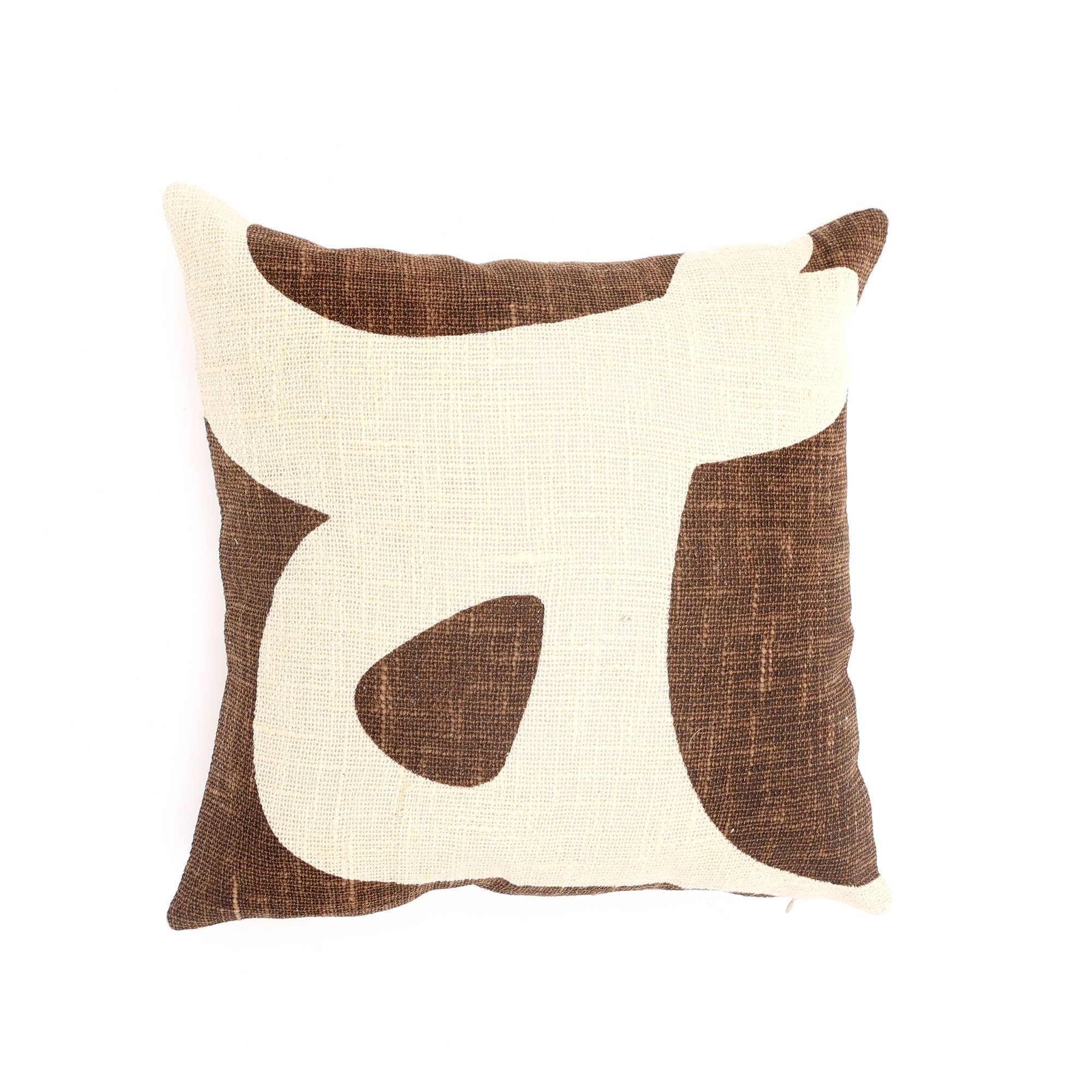 Handcrafted Cotton Slub Abstract Printed Square Pillow - Image 5