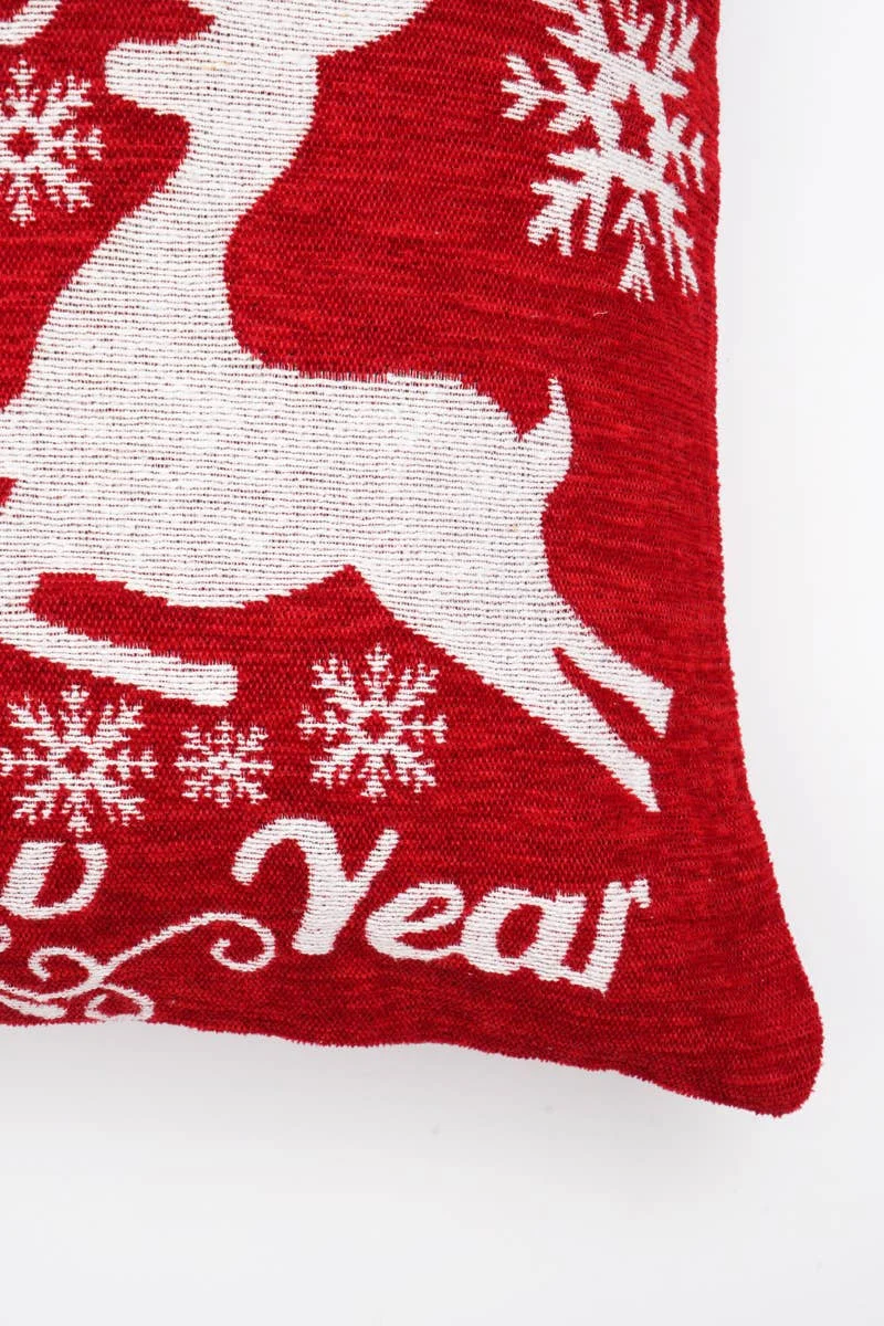 Handcrafted 'Merry Christmas' Jacquard Pillow - Image 2
