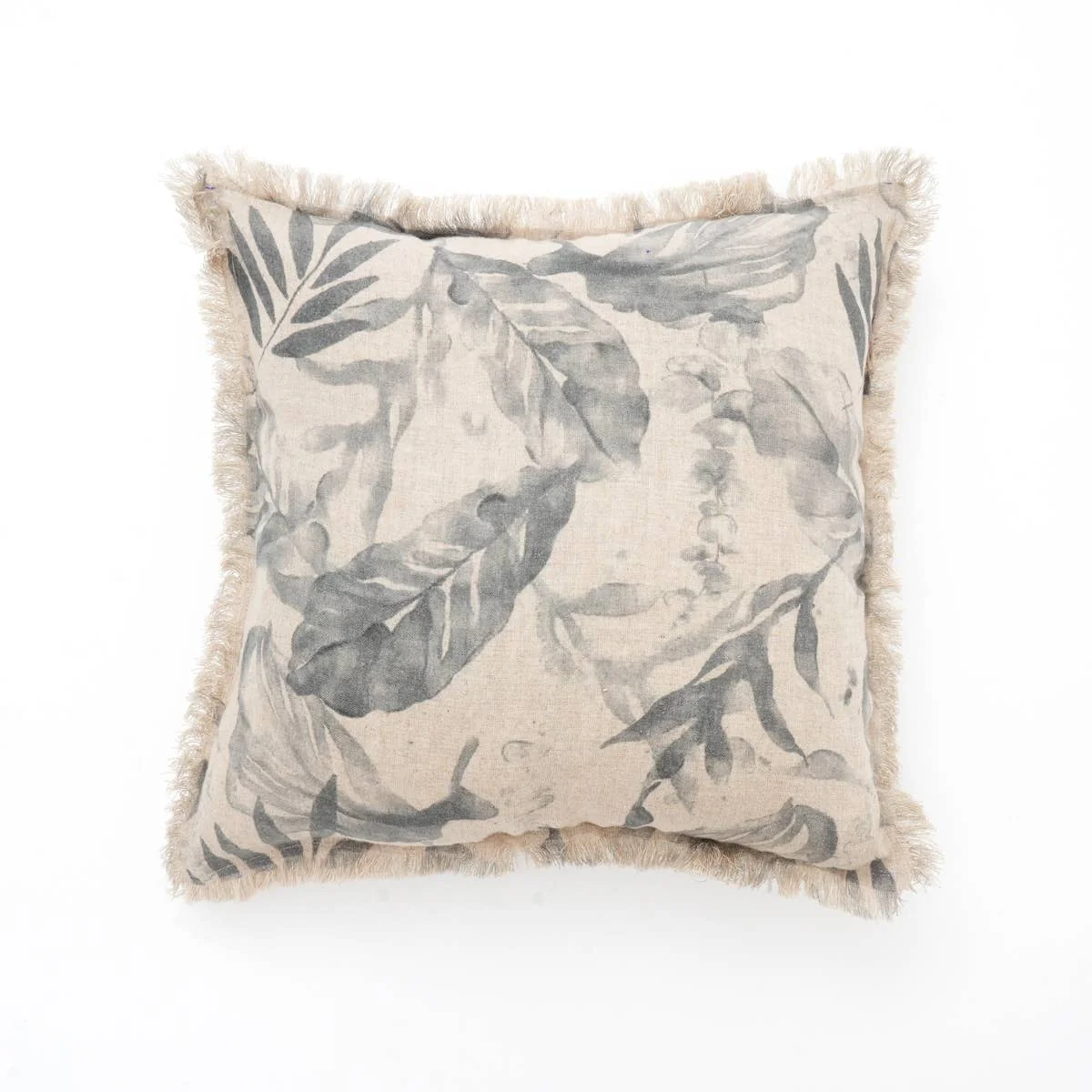Handcrafted Printed Linen Cushion with Filler - Image 3