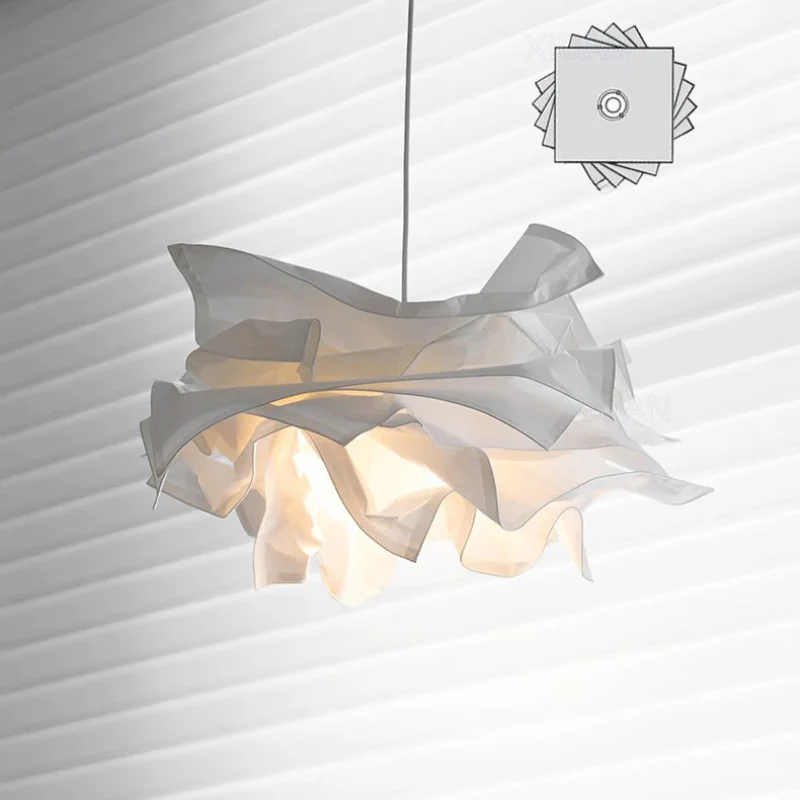 Handmade Paper Pendant Light E27 DIY Hanging Ceiling Lamp for Restaurant Shop XL - Image 7