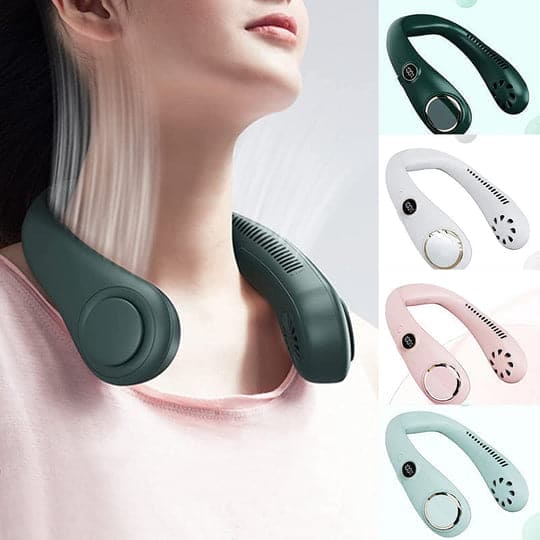 Hands Free Neck Fan Rechargeable 2000mAh 3000mAh Portable Cooling - Image 2