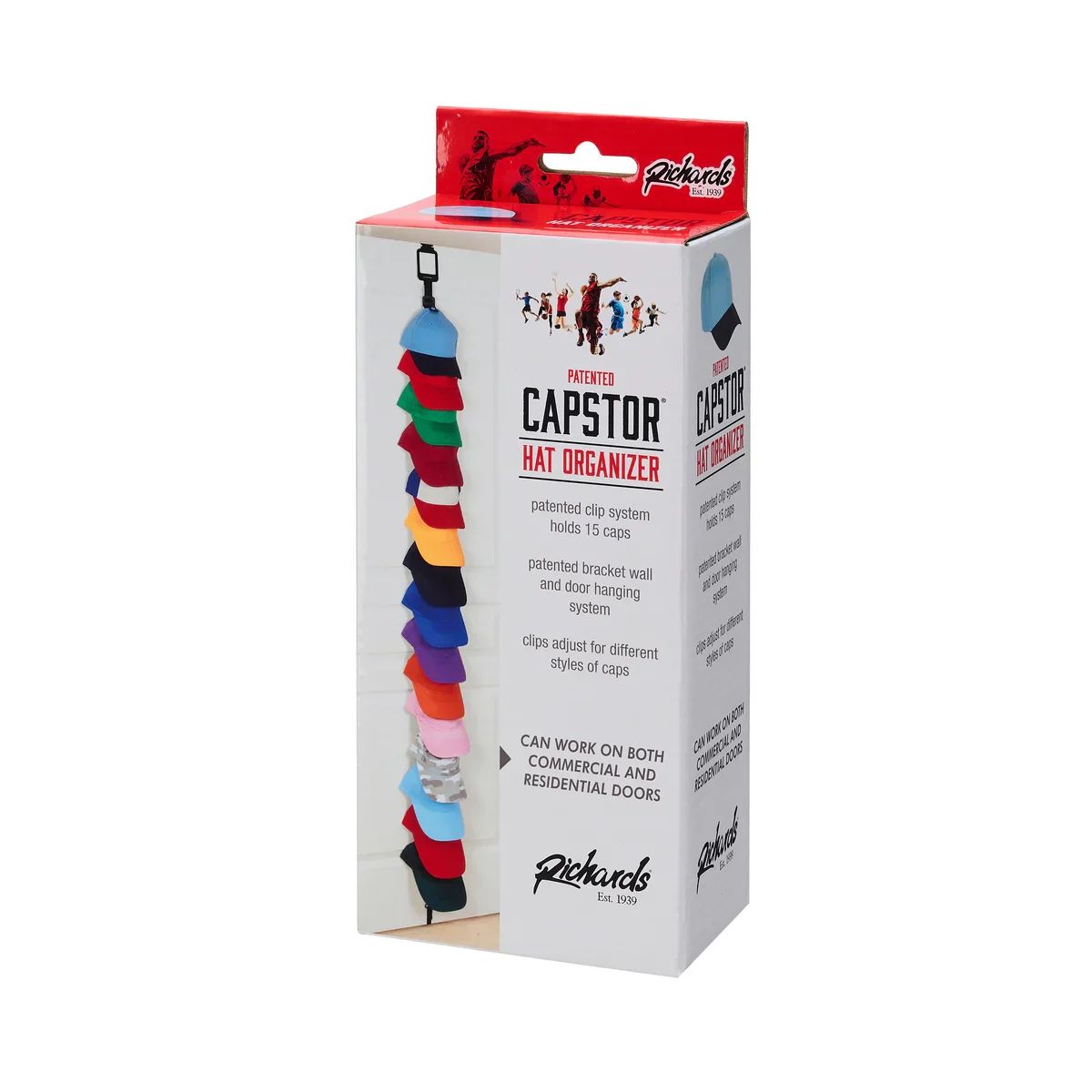 Hanging Cap Organizer For Up To 15 Caps - Image 2