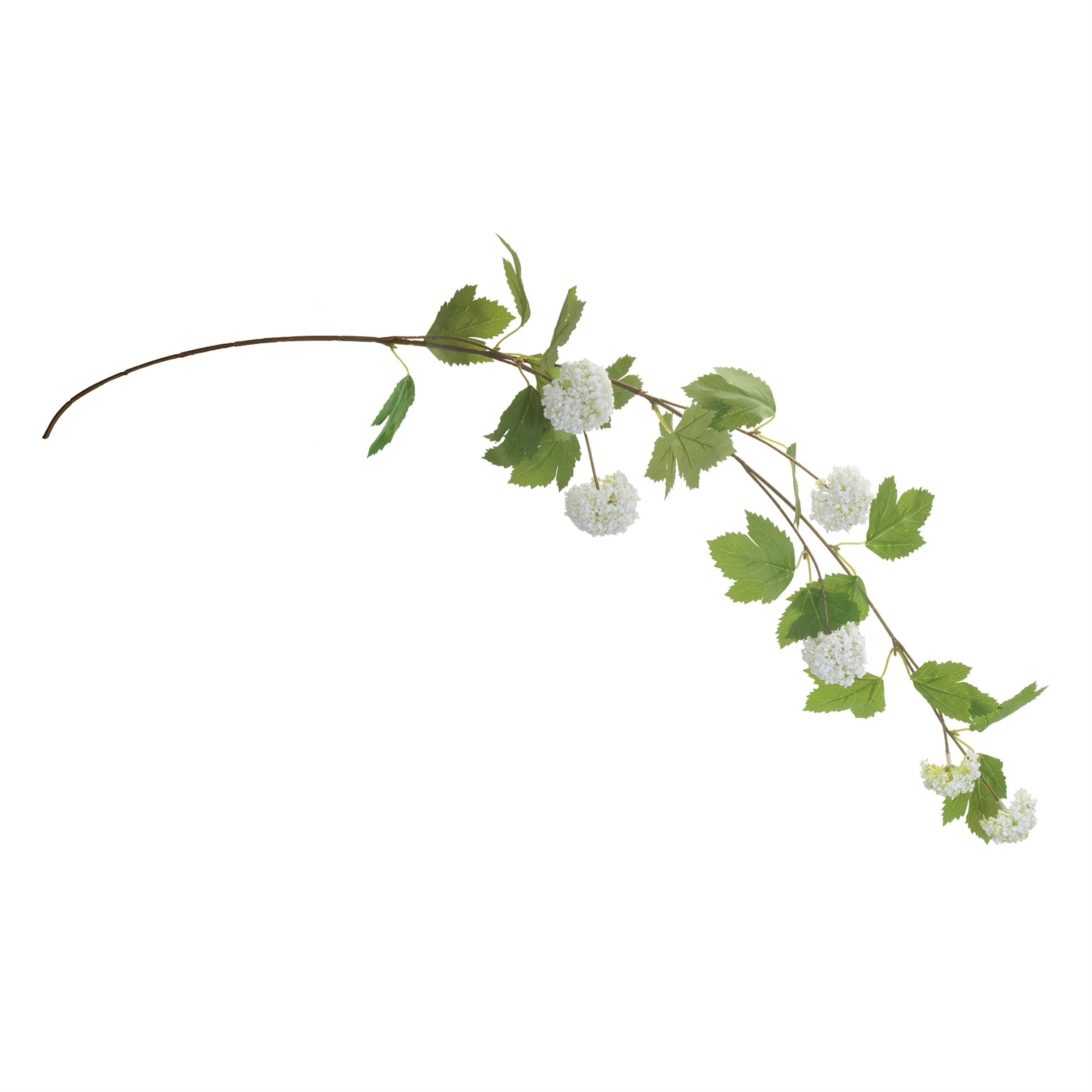 Hanging Snowball Floral Branch (Set of 6) - Image 2