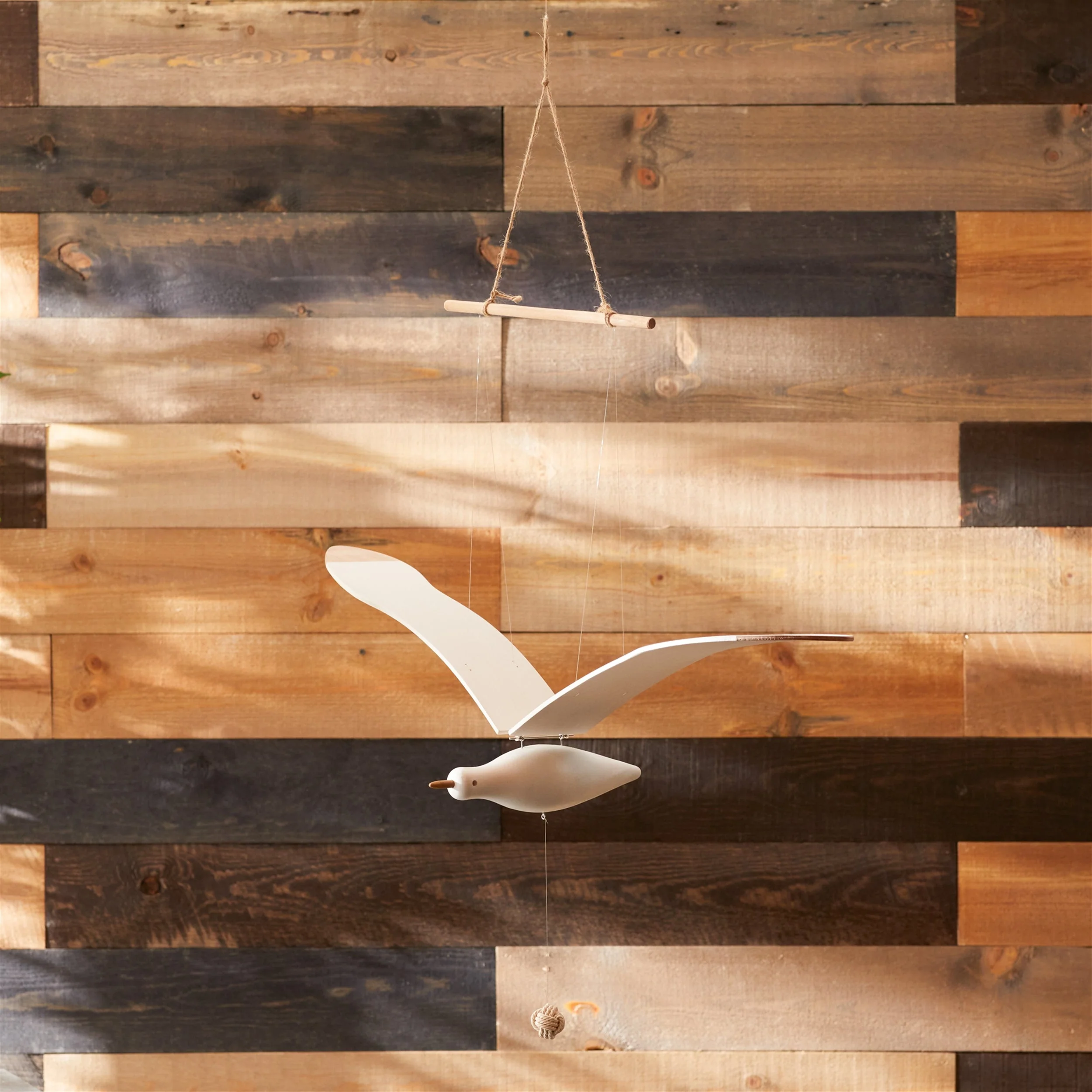 Hanging Wood Sea Bird Décor 37"h - Image 2