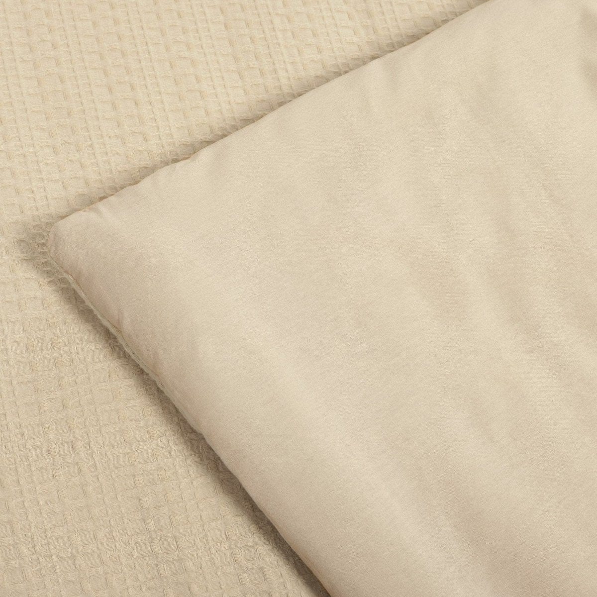 Haniya Solid Waffle Woven Cotton Textured Comforter Set - Image 26