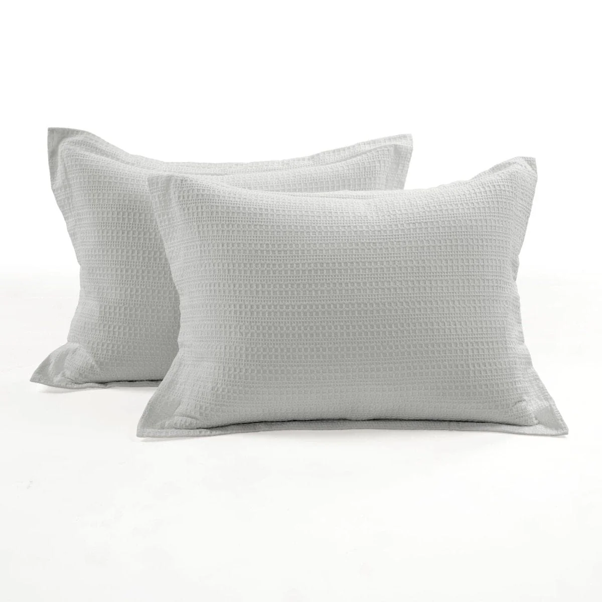 Haniya Solid Waffle Woven Cotton Textured Comforter Set - Image 8