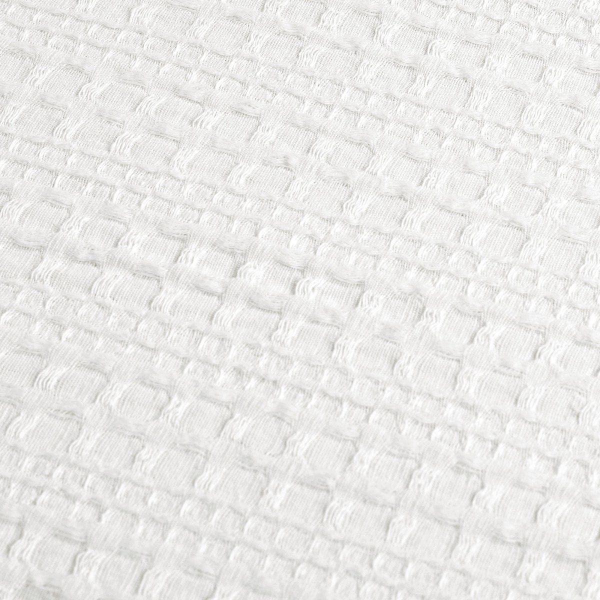 Haniya Solid Waffle Woven Cotton Textured Duvet Cover Set - Image 2