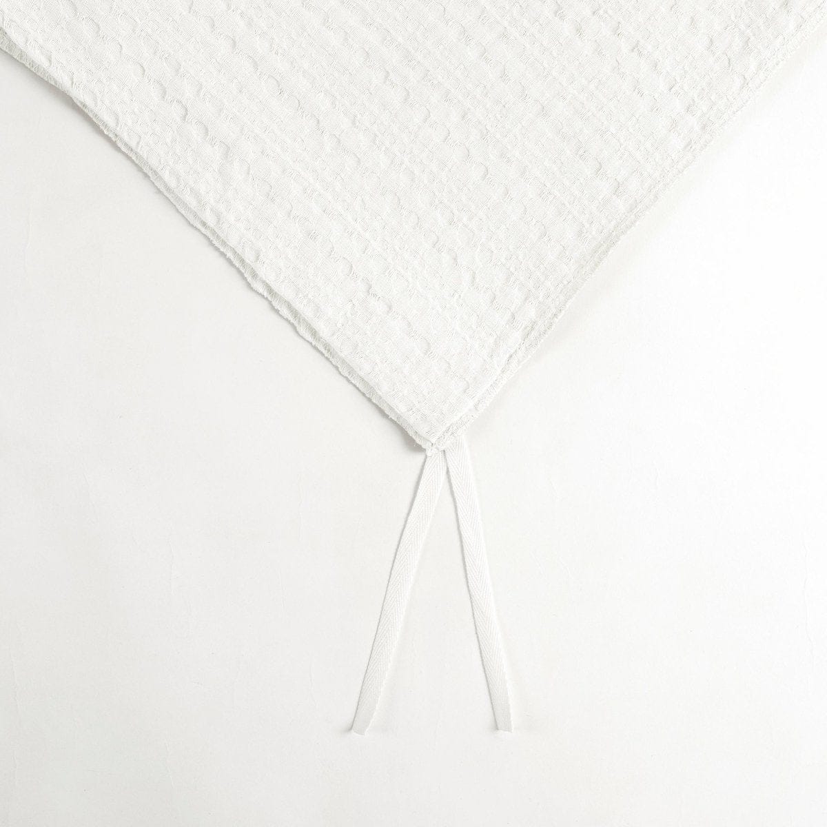 Haniya Solid Waffle Woven Cotton Textured Duvet Cover Set - Image 4