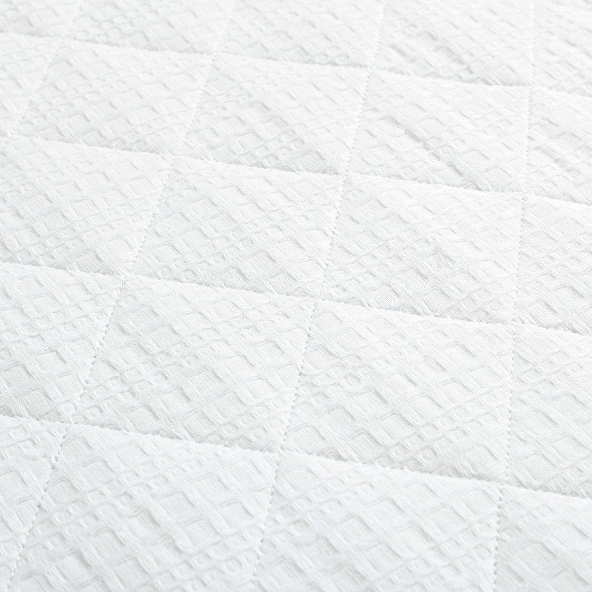 Haniya Solid Waffle Woven Cotton Textured Quilt Set - Image 3