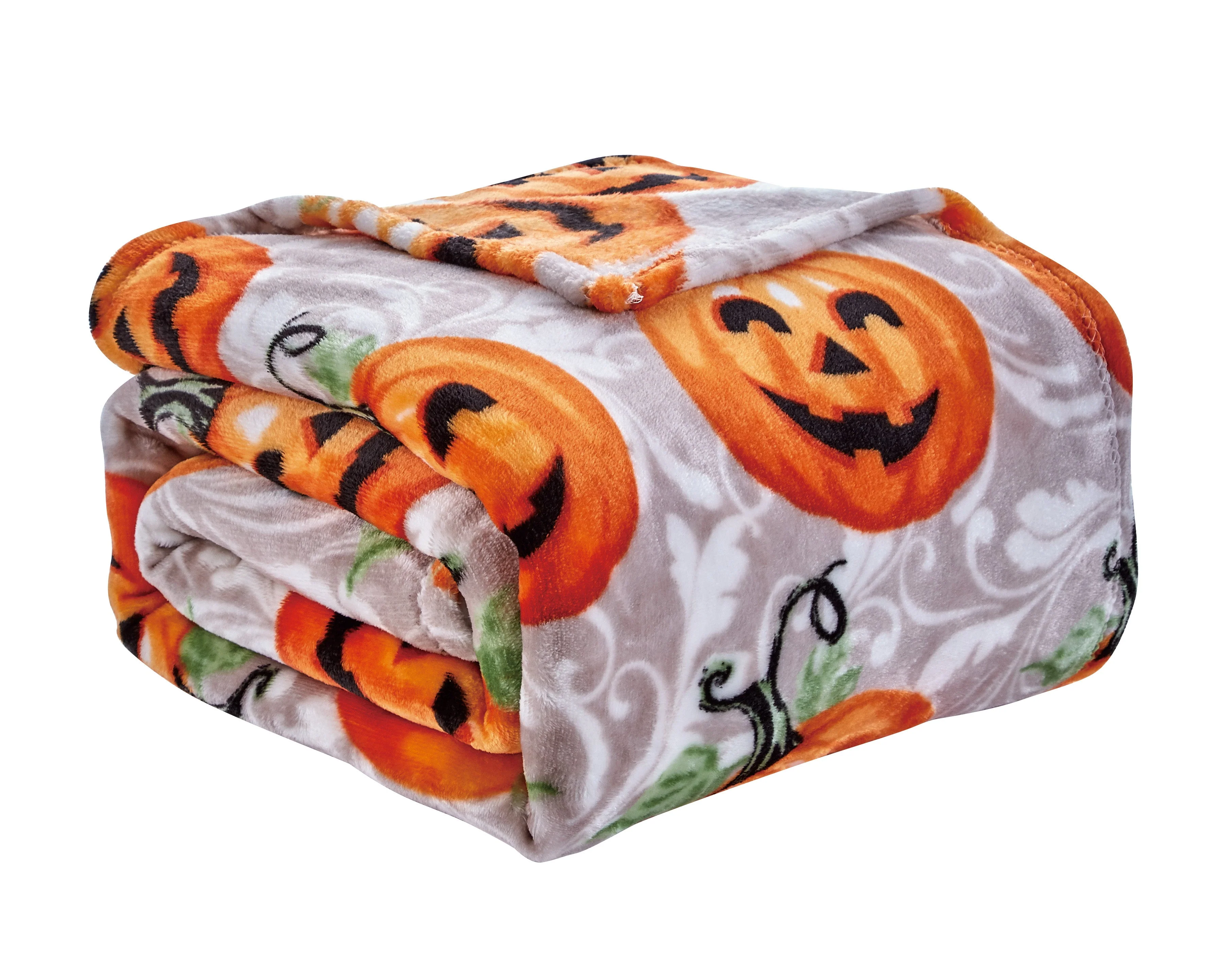 Happy Halloween Microplush Throw Blanket (50 X 60 Inch) - Pumpkins - Image 10