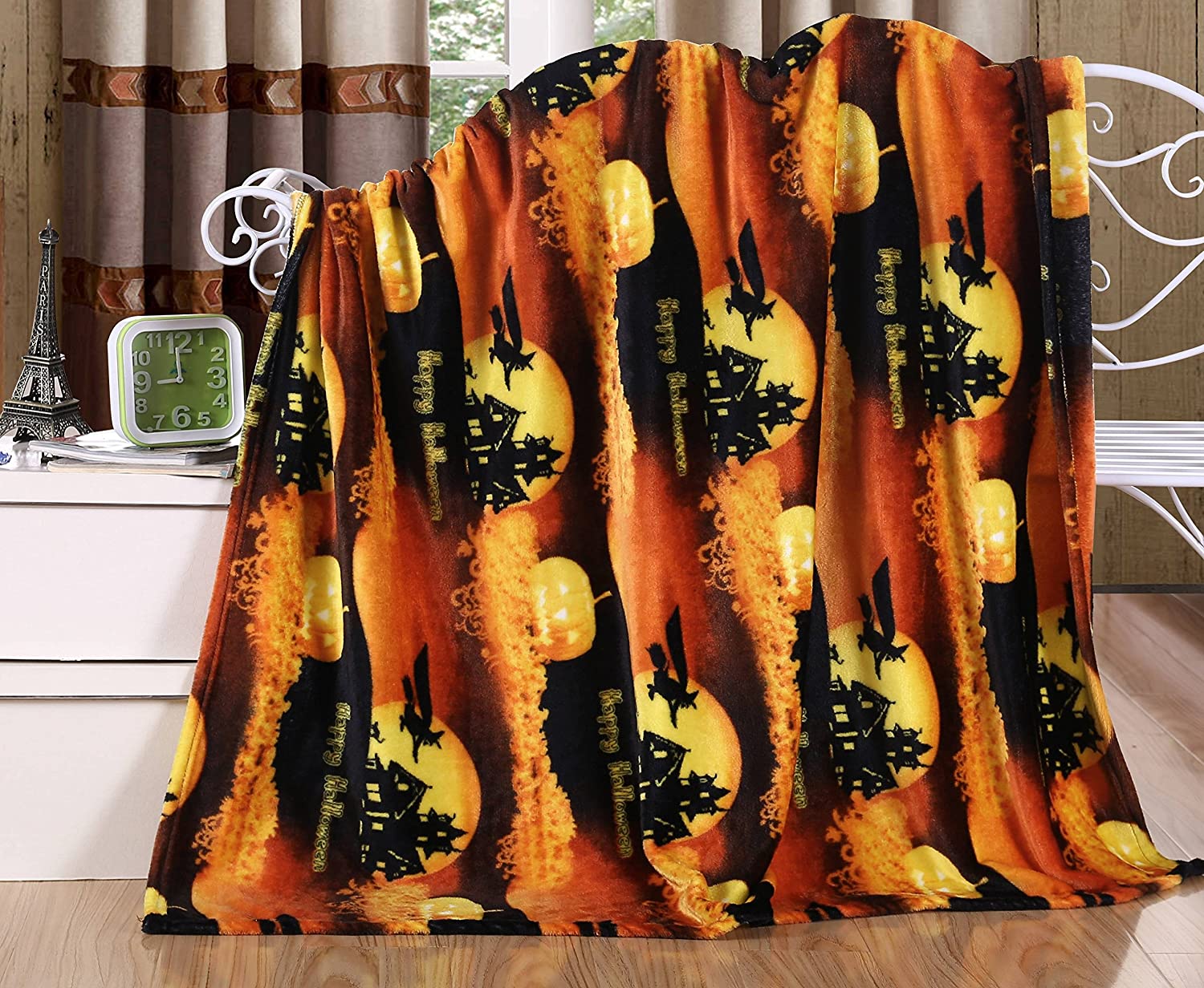 Happy Halloween Microplush Throw Blanket (50 X 60 Inch) - Pumpkins - Image 16