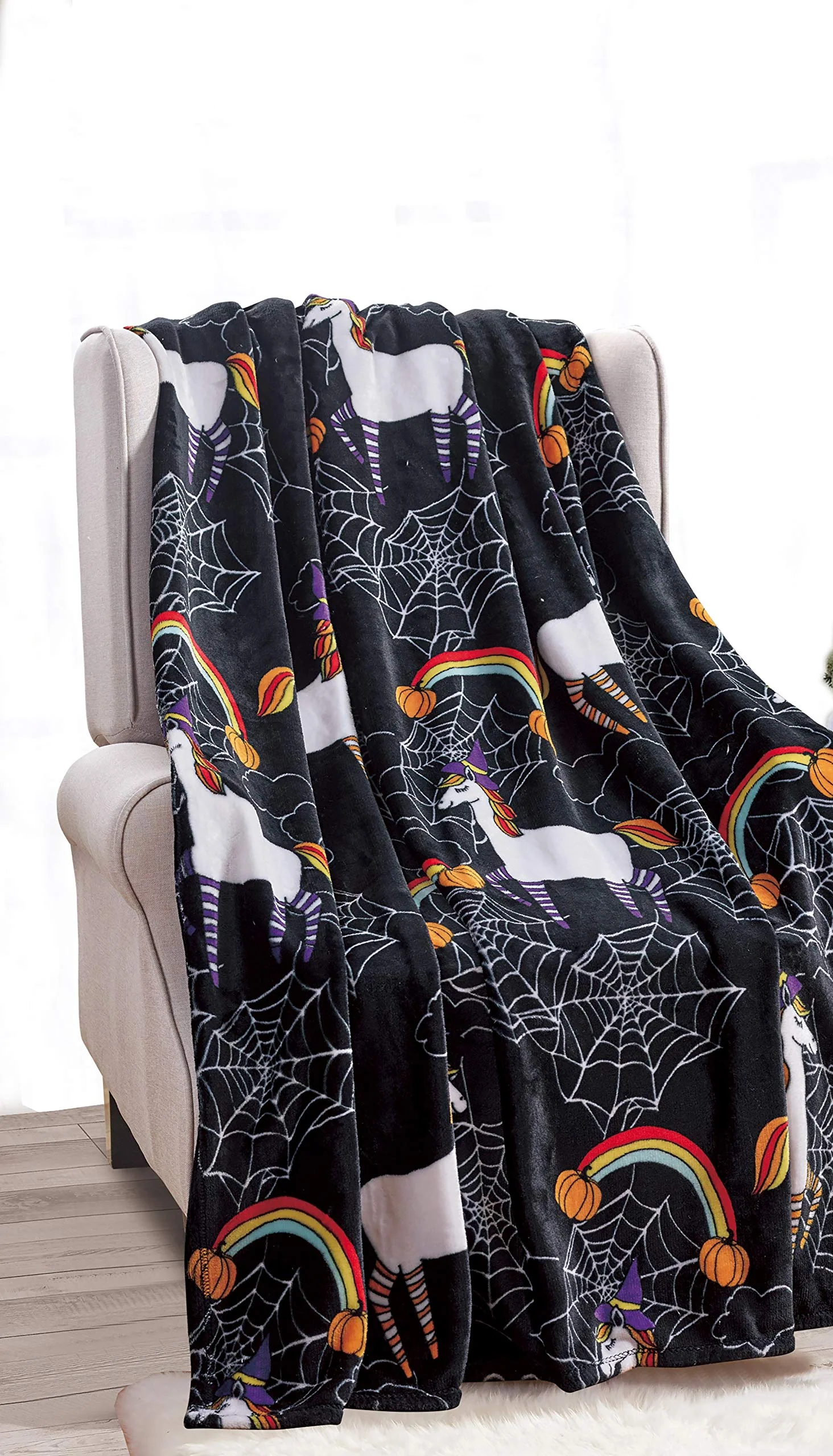 Happy Halloween Microplush Throw Blanket (50 X 60 Inch) - Pumpkins - Image 7