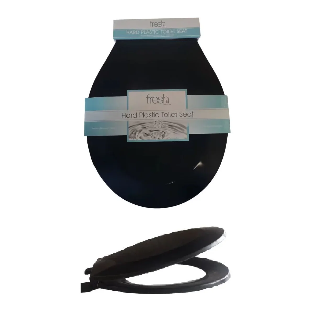Hard Plastic Toilet Seat With Beveled Edges - Image 2